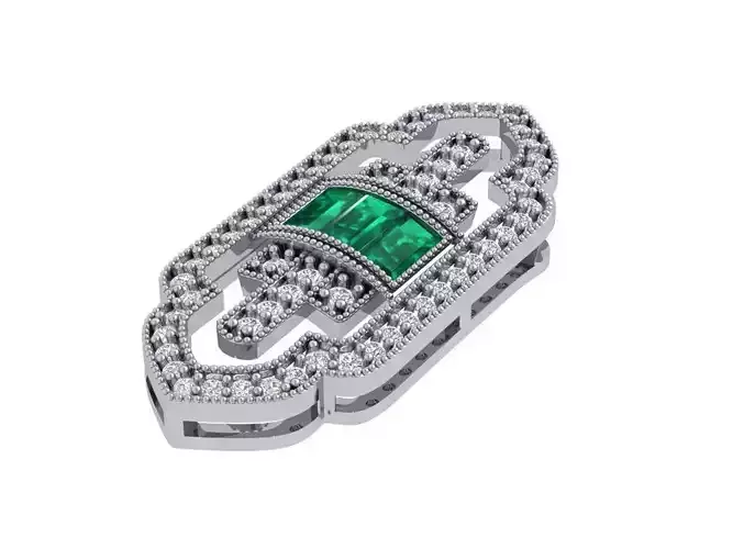 Art-Deco-Pendant 3D print model