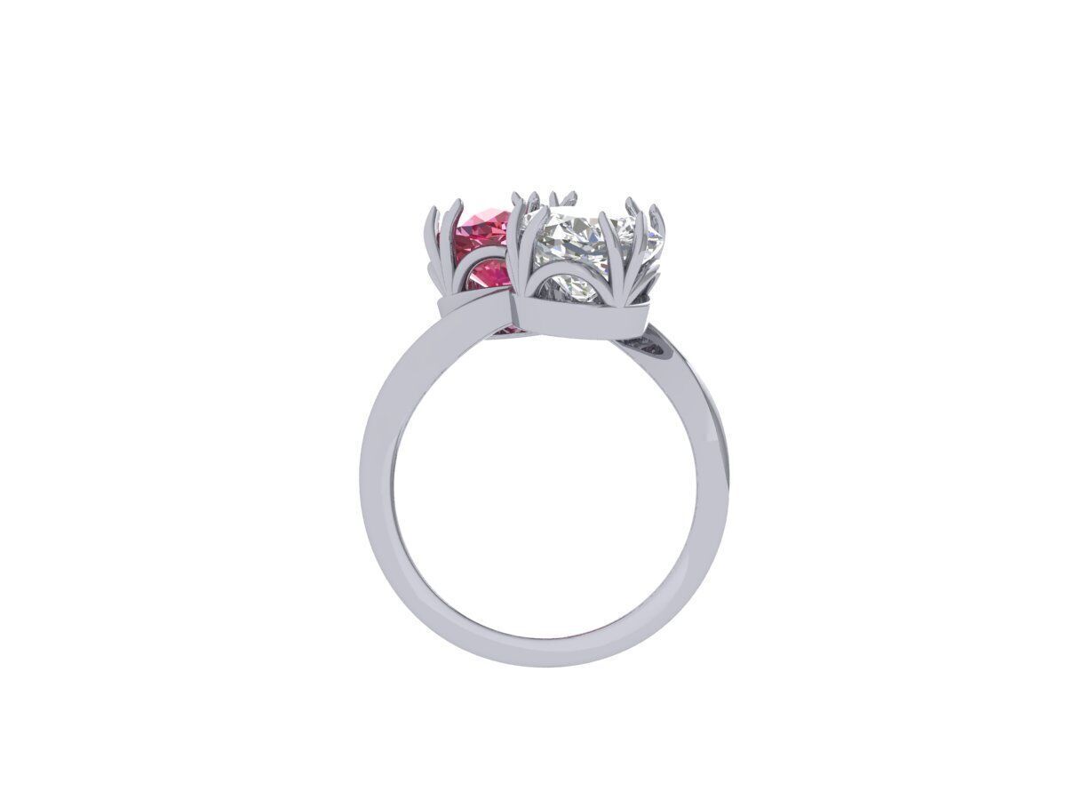 2-Stone-Ring 3D print model_7