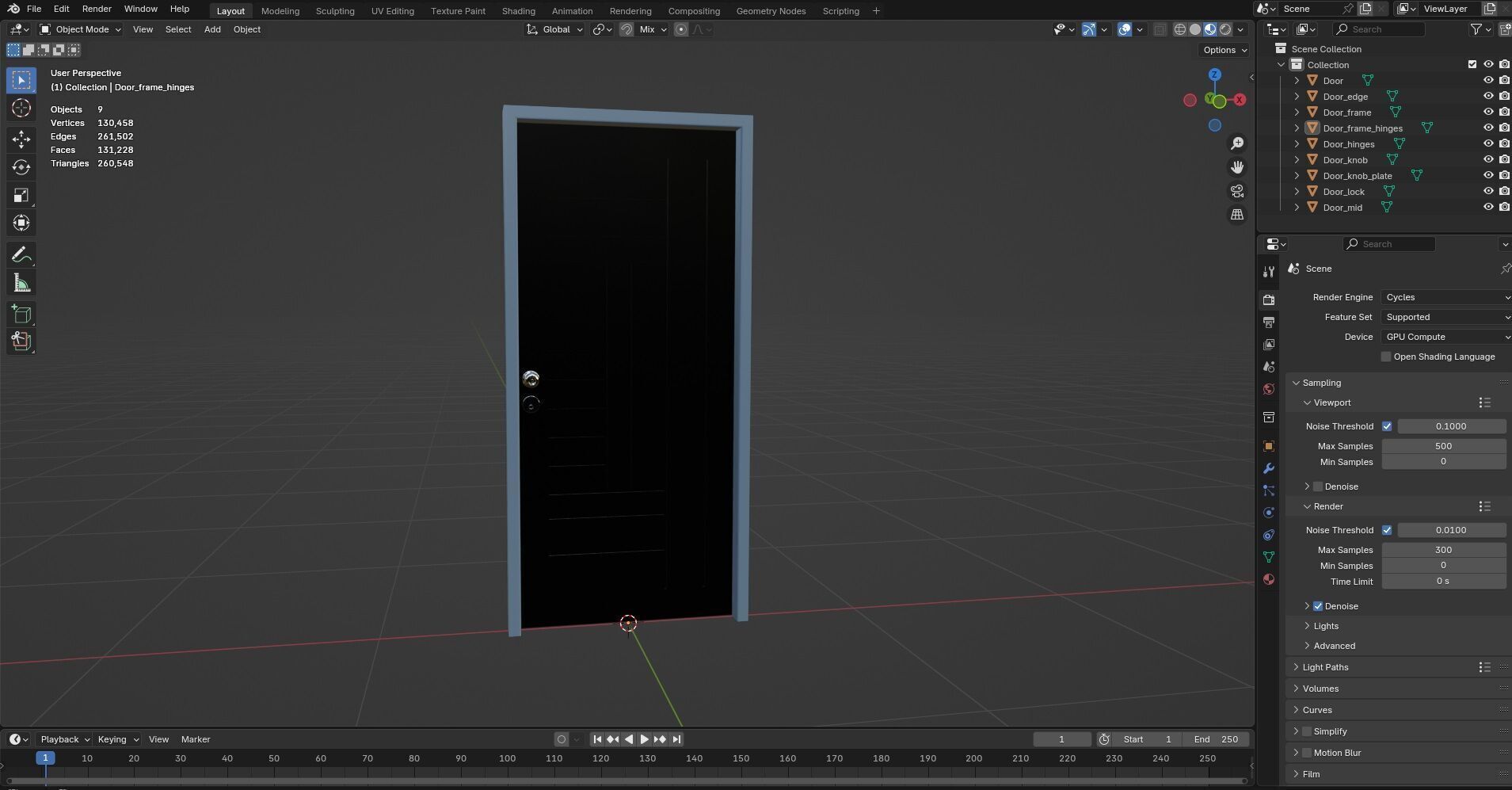 Door Design CG43 3D model_12