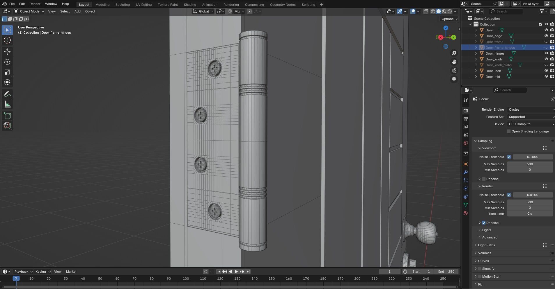 Door Design CG43 3D model_9