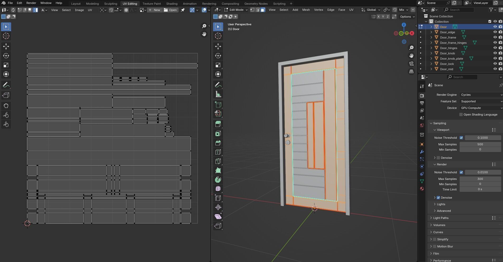 Door Design CG43 3D model_13