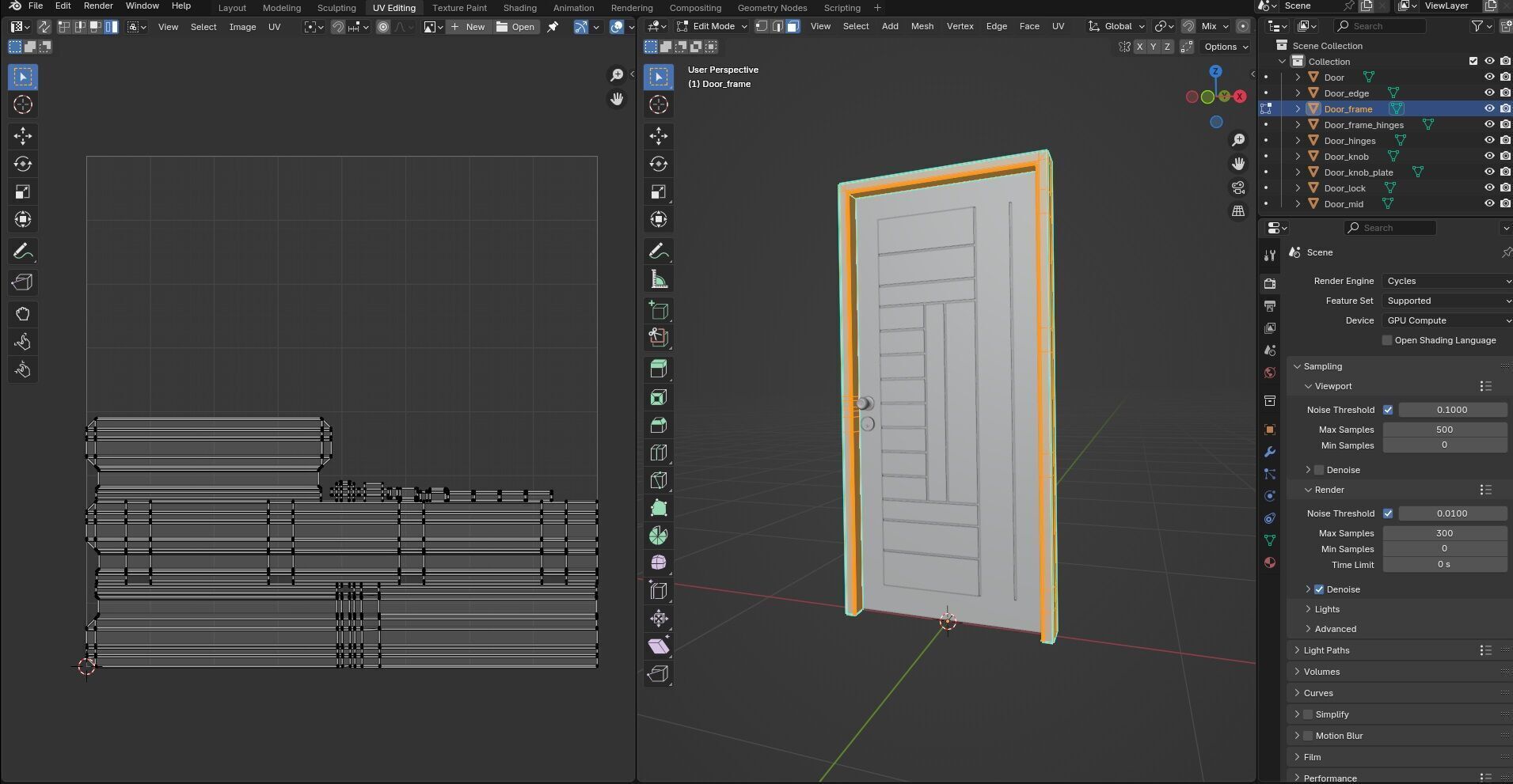 Door Design CG43 3D model_14