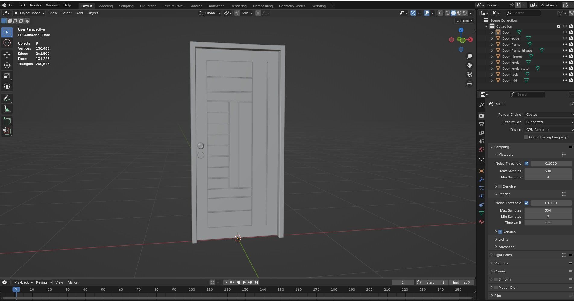 Door Design CG43 3D model_11