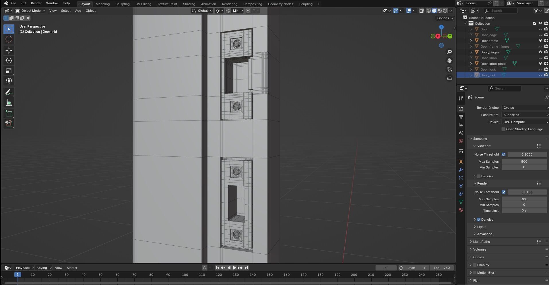 Door Design CG43 3D model_10