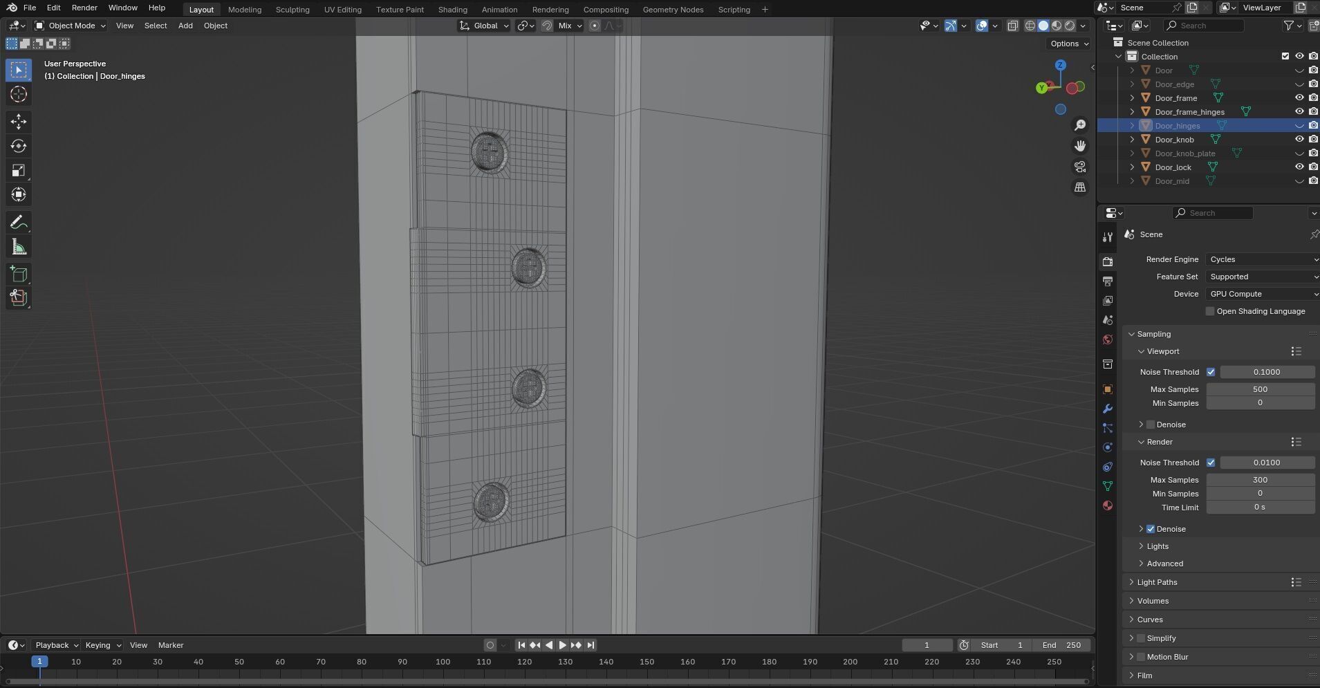 Door Design CG43 3D model_8