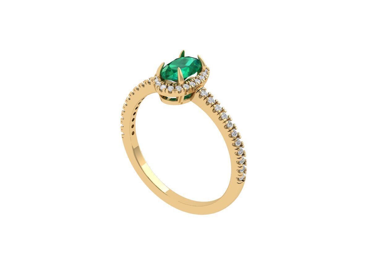 Oval Ring 3D print model_2