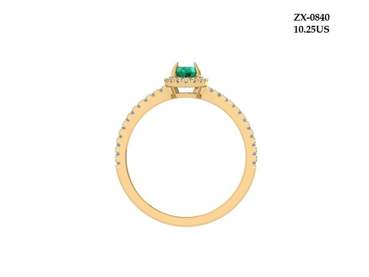 Oval Ring 3D print model_1