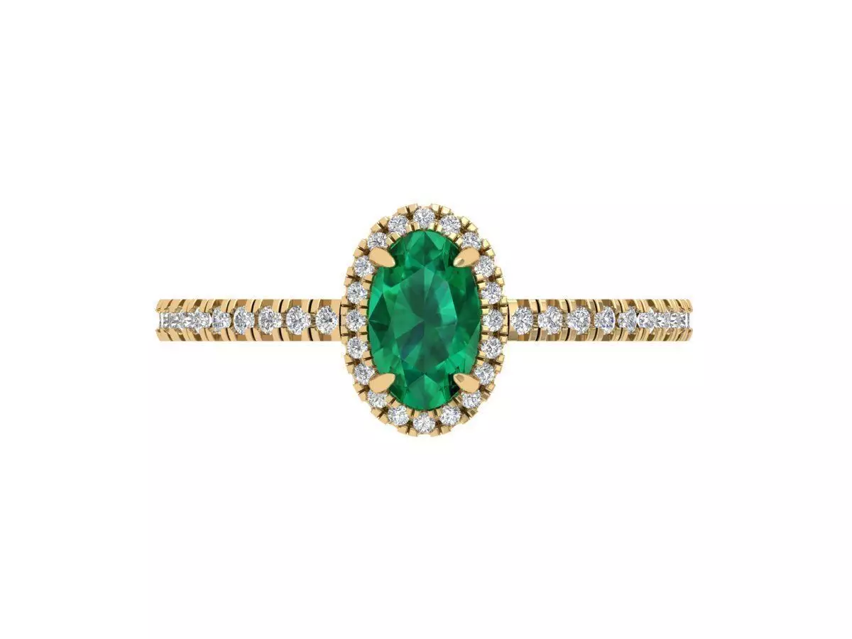 Oval Ring 3D print model_0