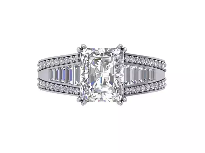 Emerald Radiant Ring