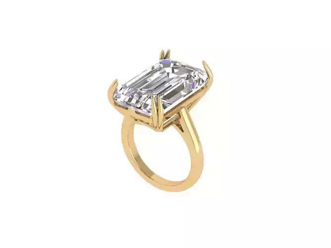 Emerald Radiant Ring