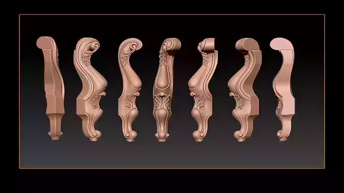 Classic Table and Chair Leg Model Kit - 049