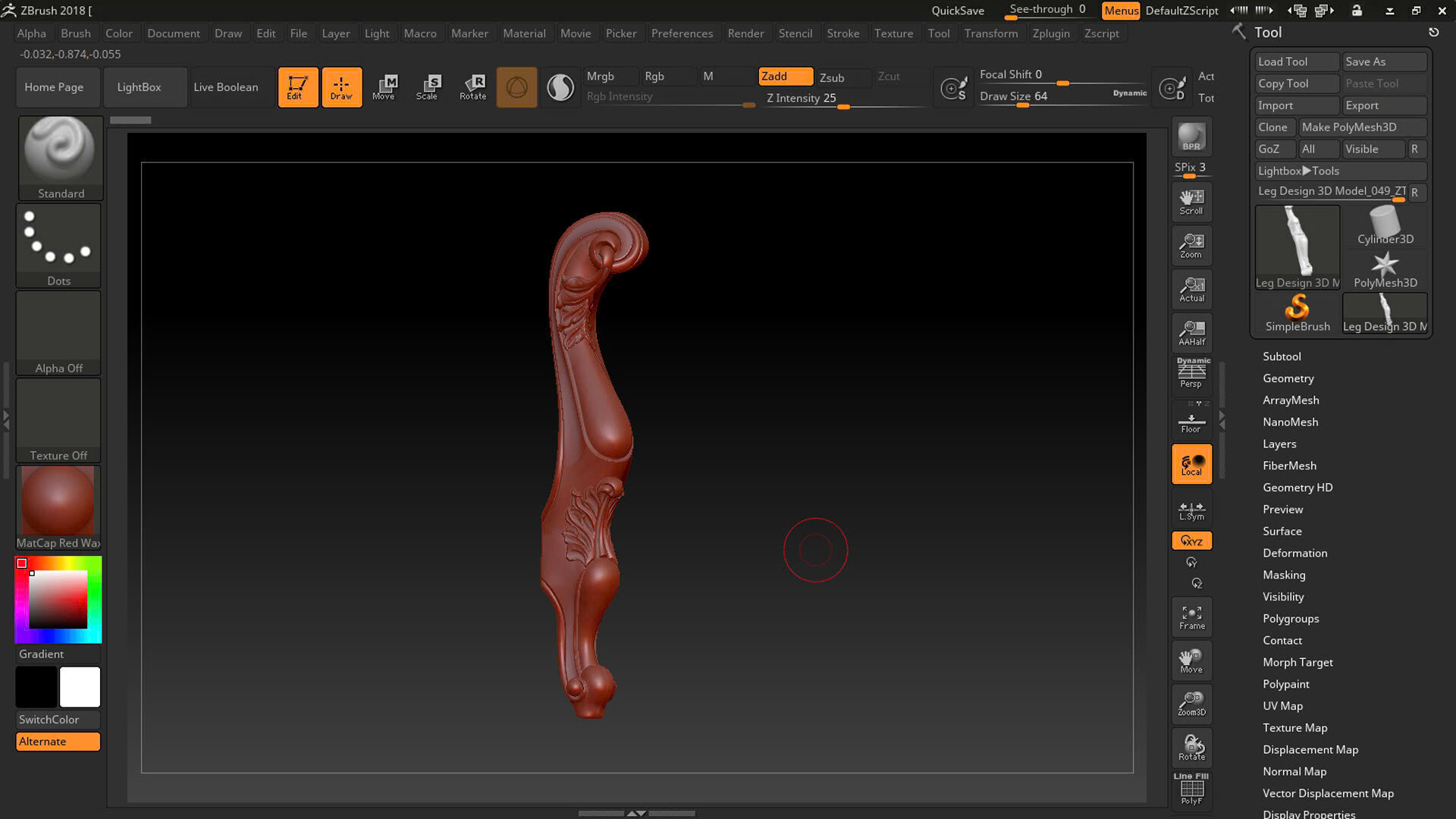 Classic Table and Chair Leg Model Kit - 049 3D print model_16