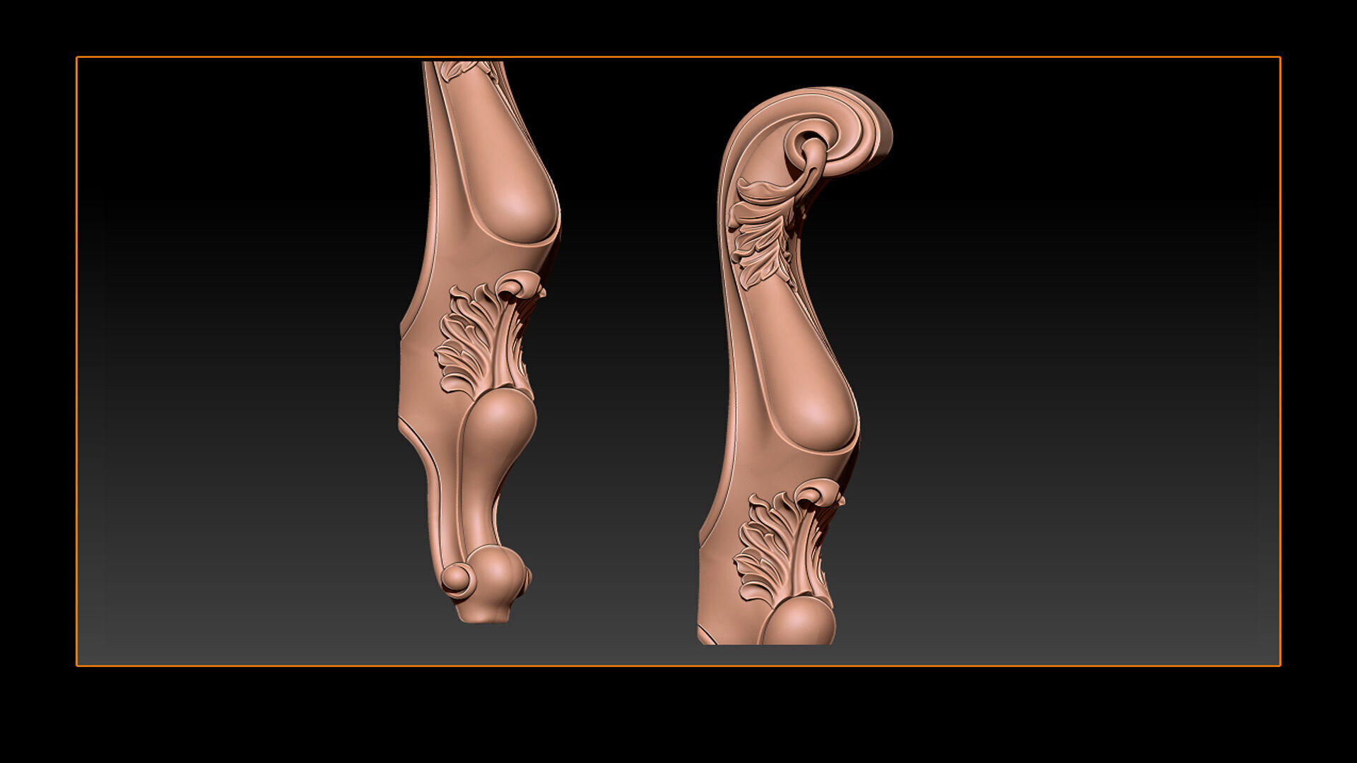Classic Table and Chair Leg Model Kit - 049 3D print model_2