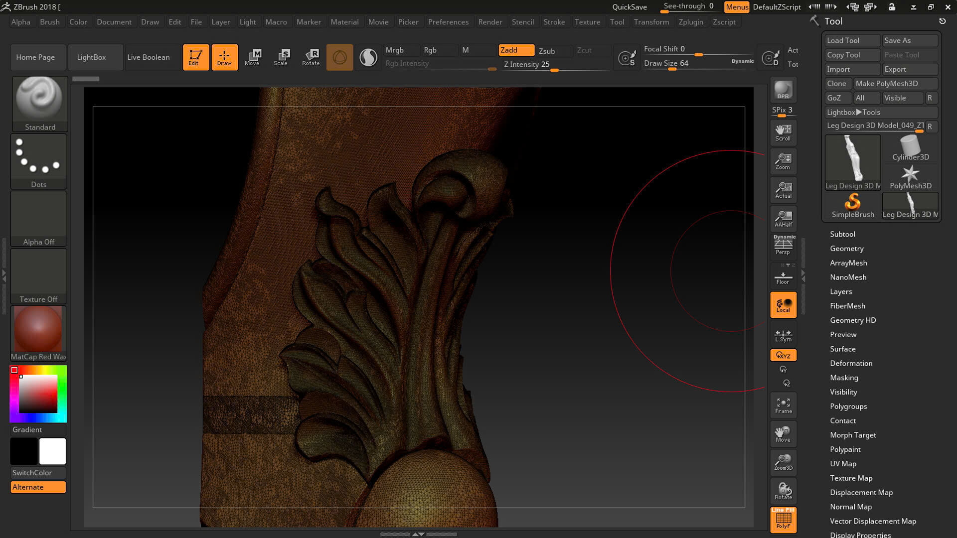 Classic Table and Chair Leg Model Kit - 049 3D print model_17