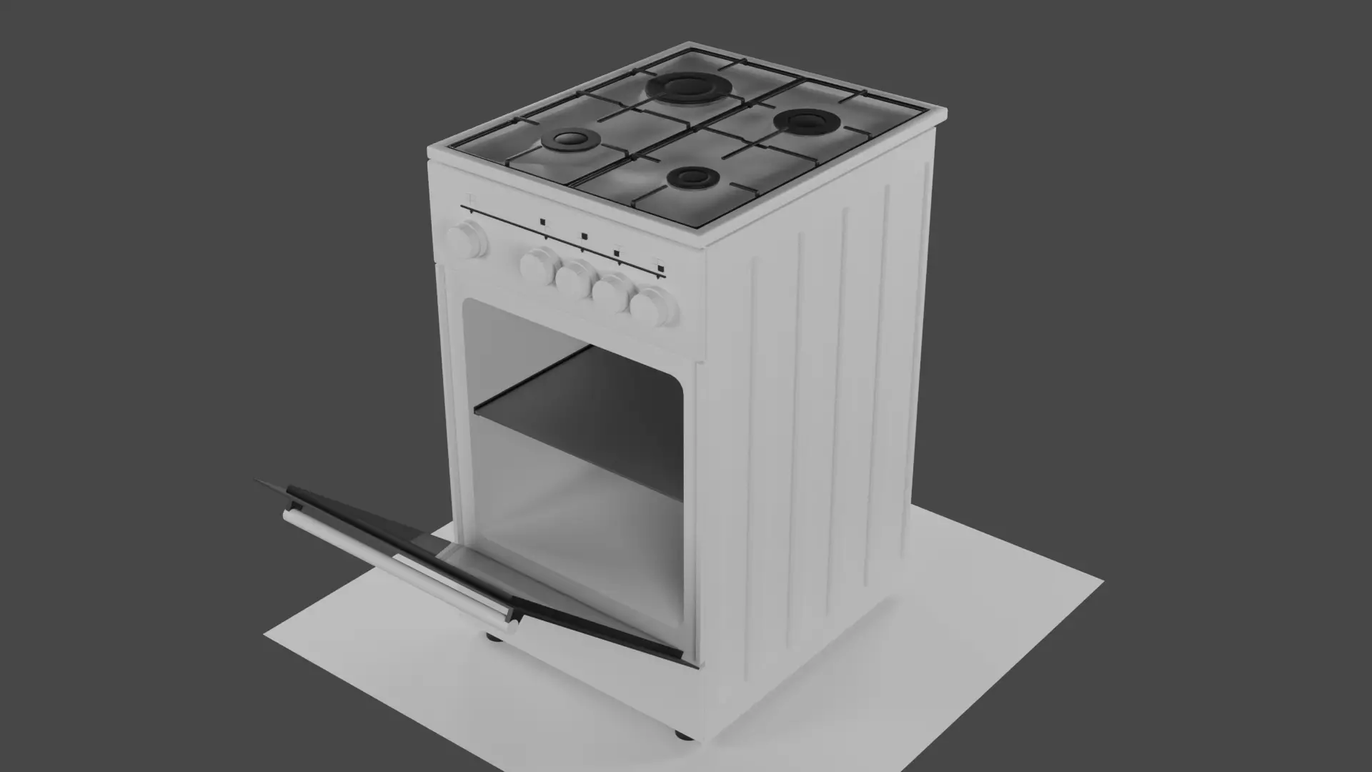 gas stove Free 3D model
