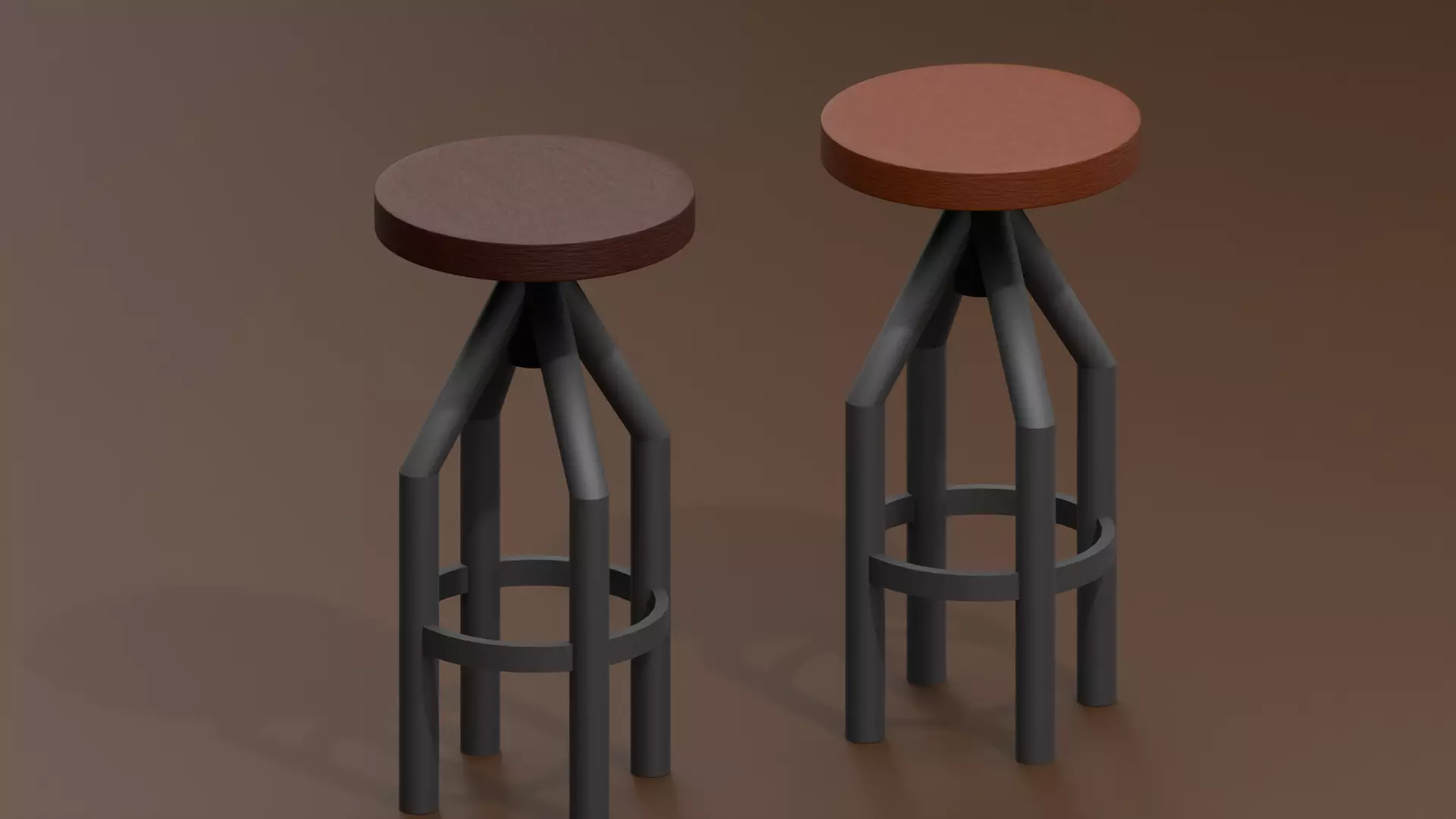 Industril Chair Stool 3D model