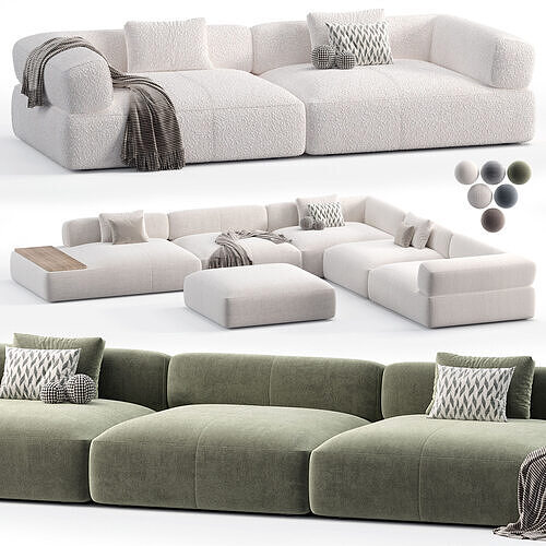 ALBALONGA Sofa Low-poly 3D model
