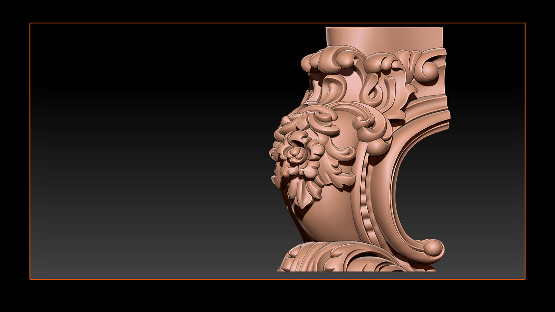 Classic Table and Chair Leg Model Kit - 059 3D print model_12