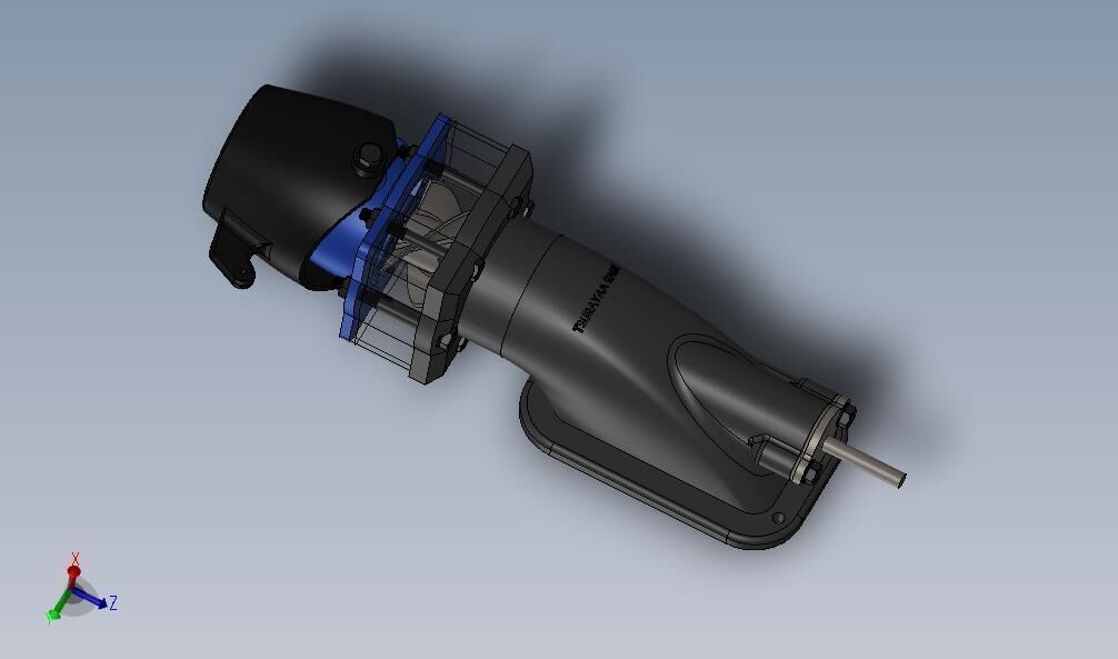 Water Jet Propulsion Turbo Unit Tsurayaa raize 3d print model 3D print model_1