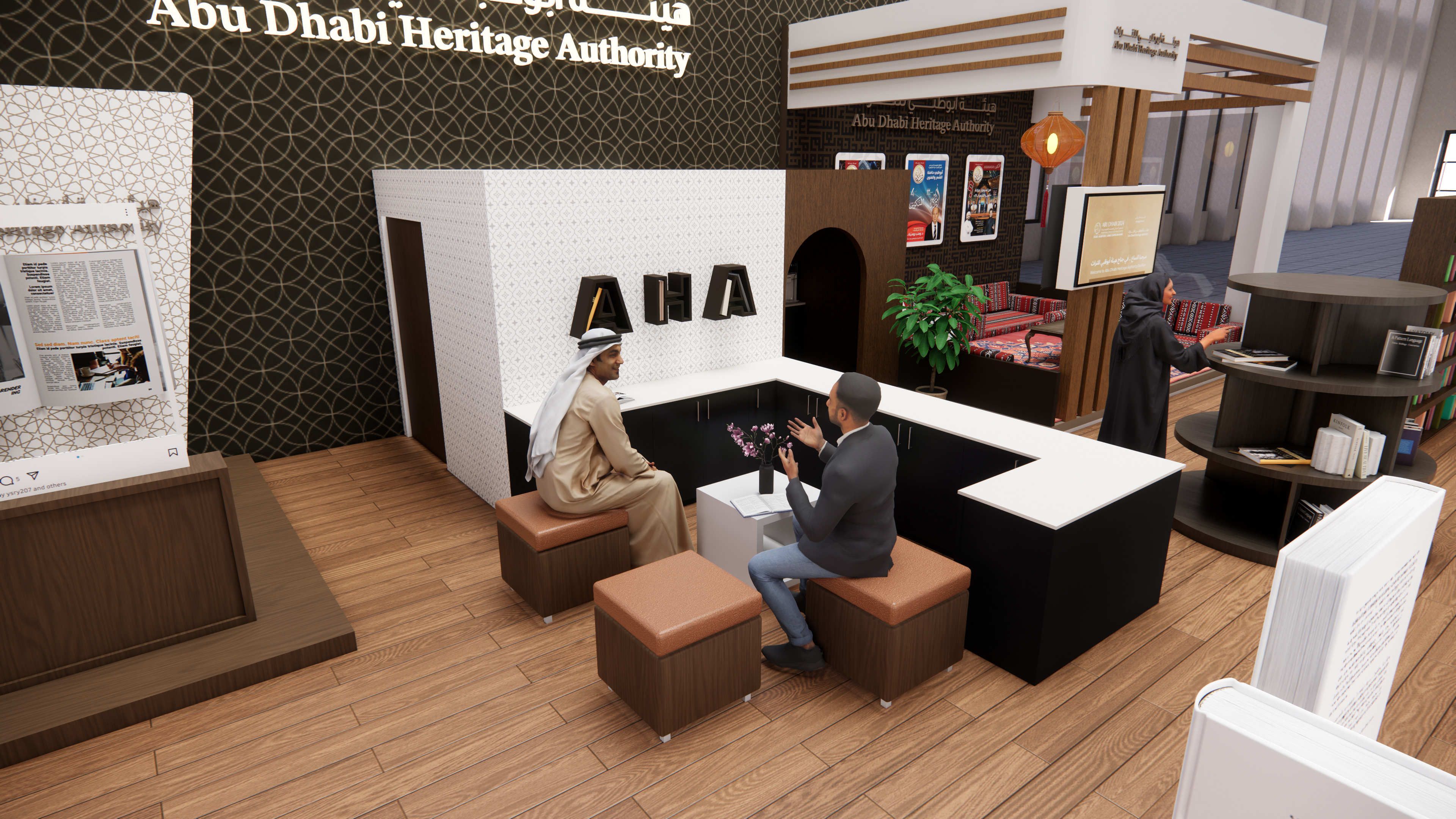 Exhibition event booth 3D model 3D model_3