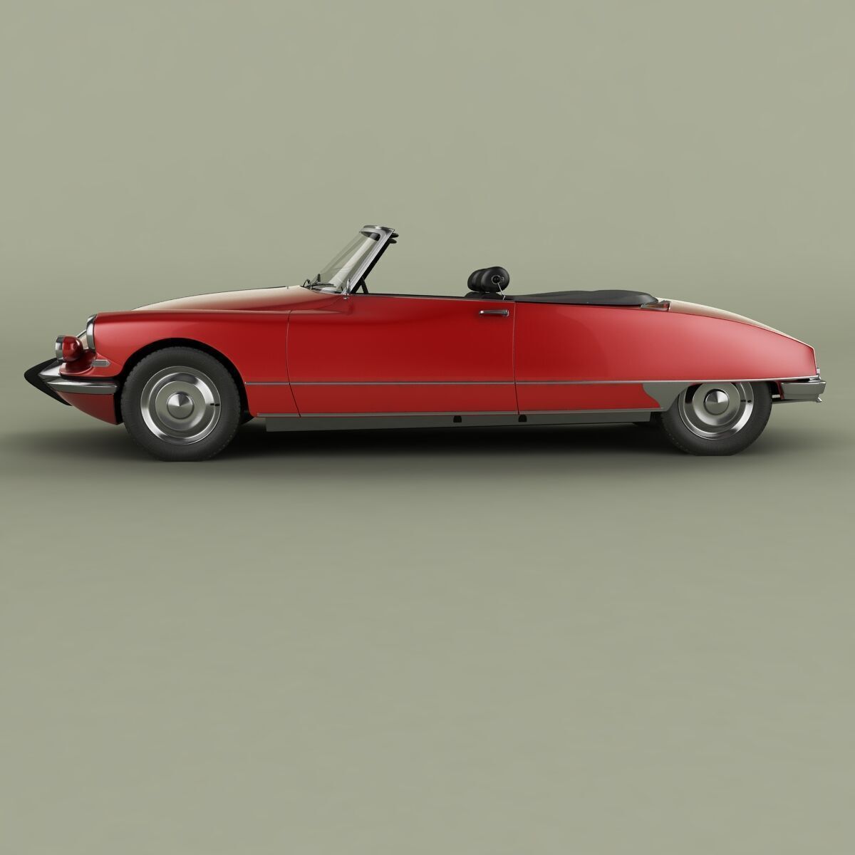 Citroen DS21 Cabrio 1965 3D model_1