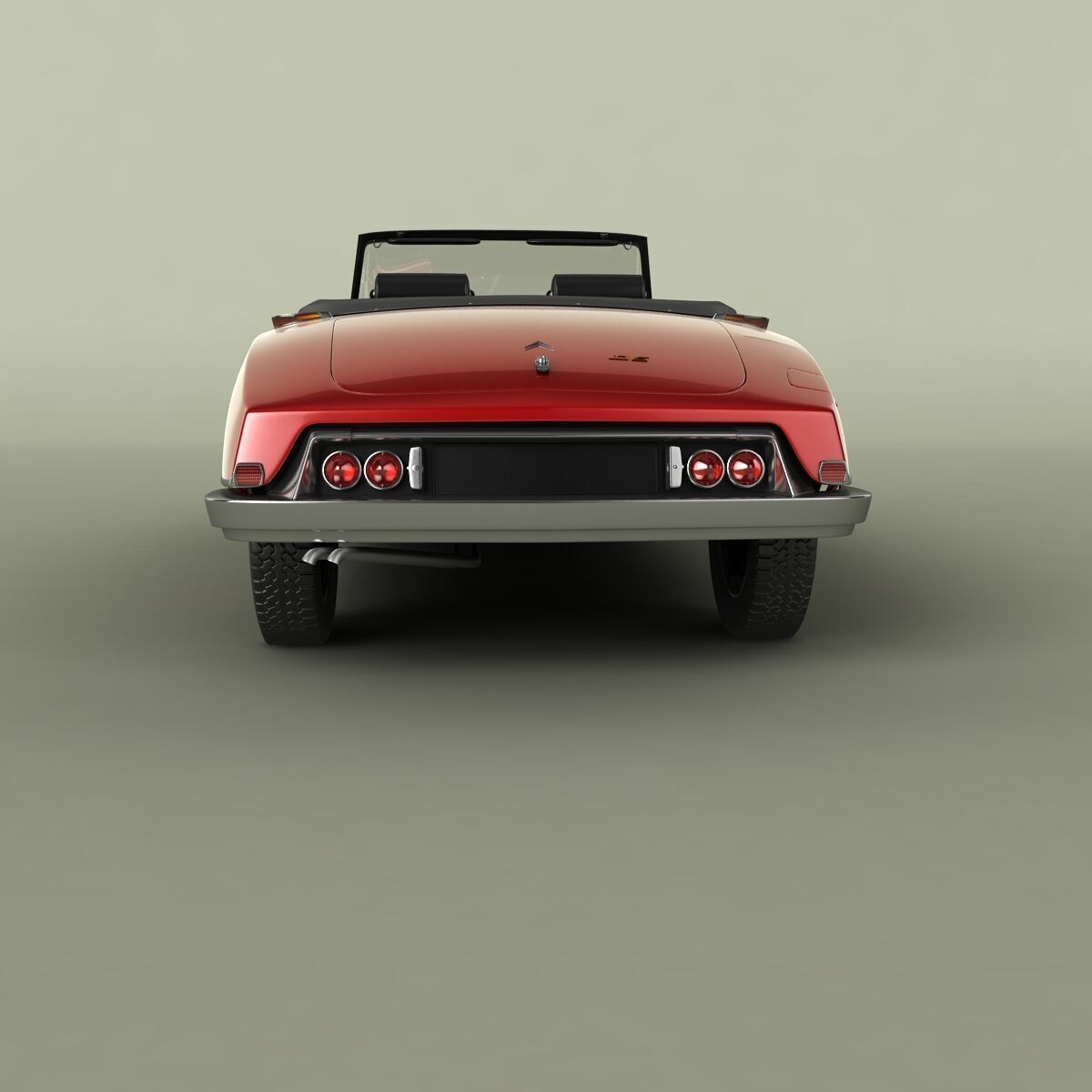 Citroen DS21 Cabrio 1965 3D model_3
