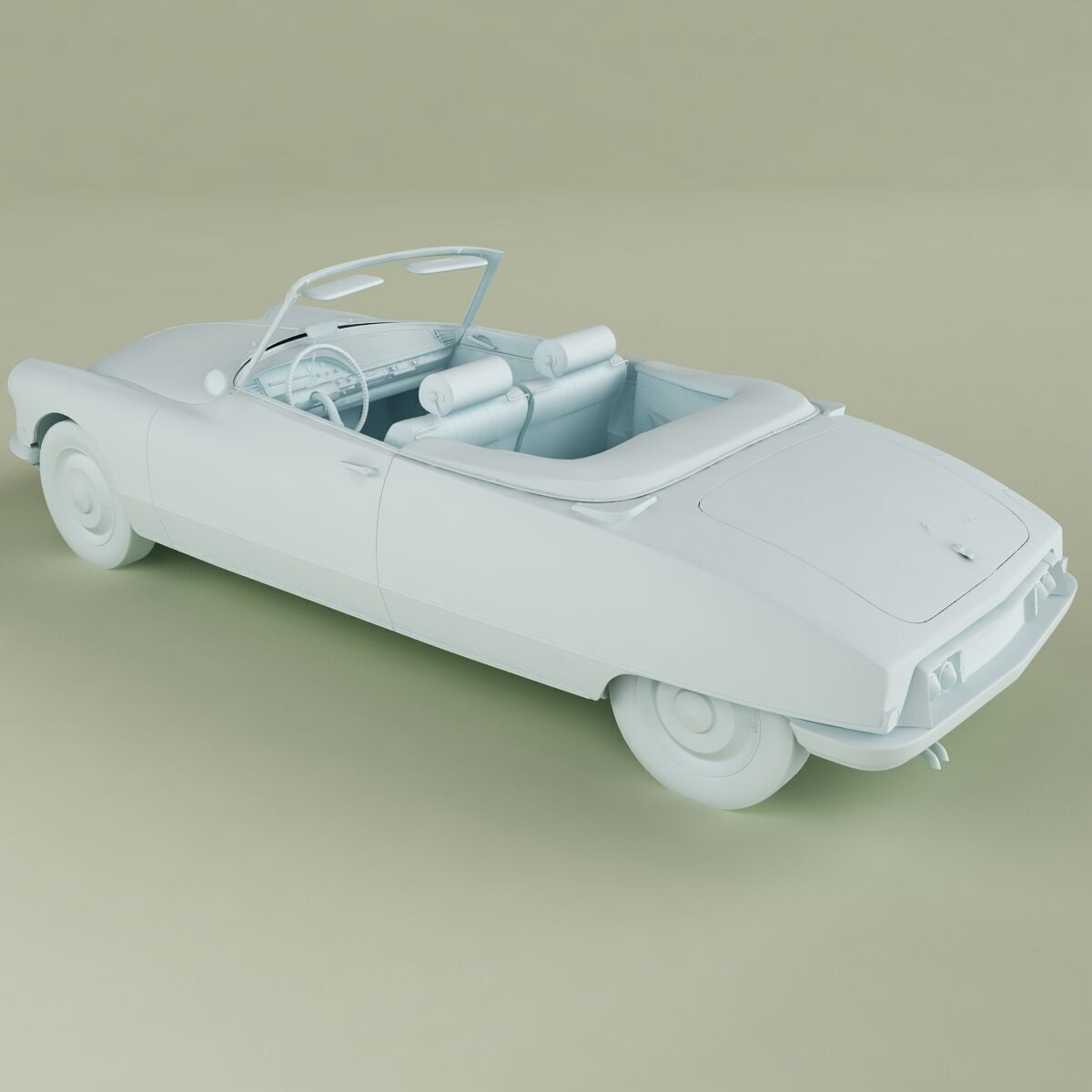 Citroen DS21 Cabrio 1965 3D model_12