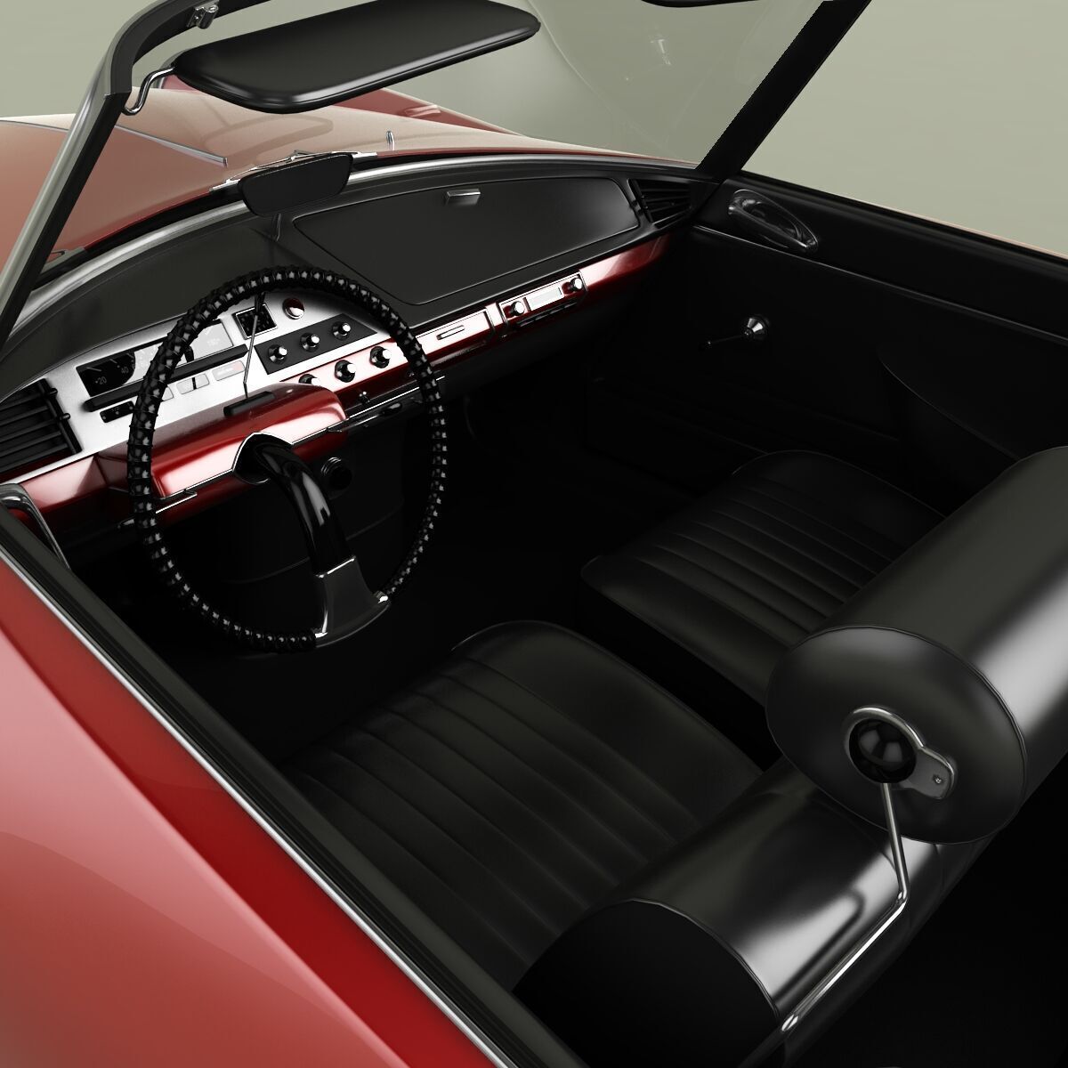 Citroen DS21 Cabrio 1965 3D model_8