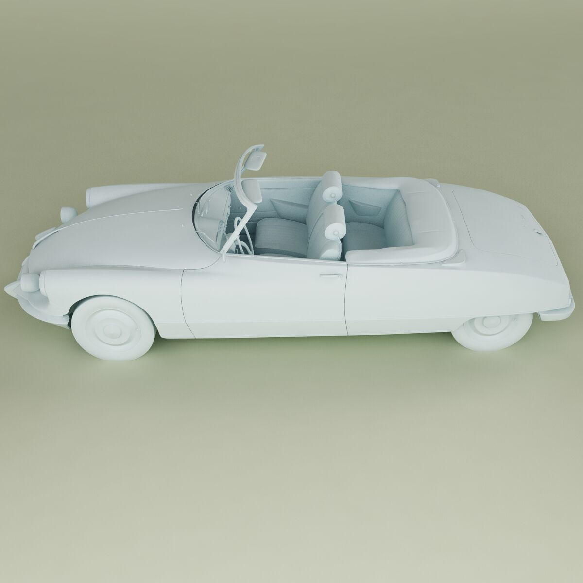 Citroen DS21 Cabrio 1965 3D model_11