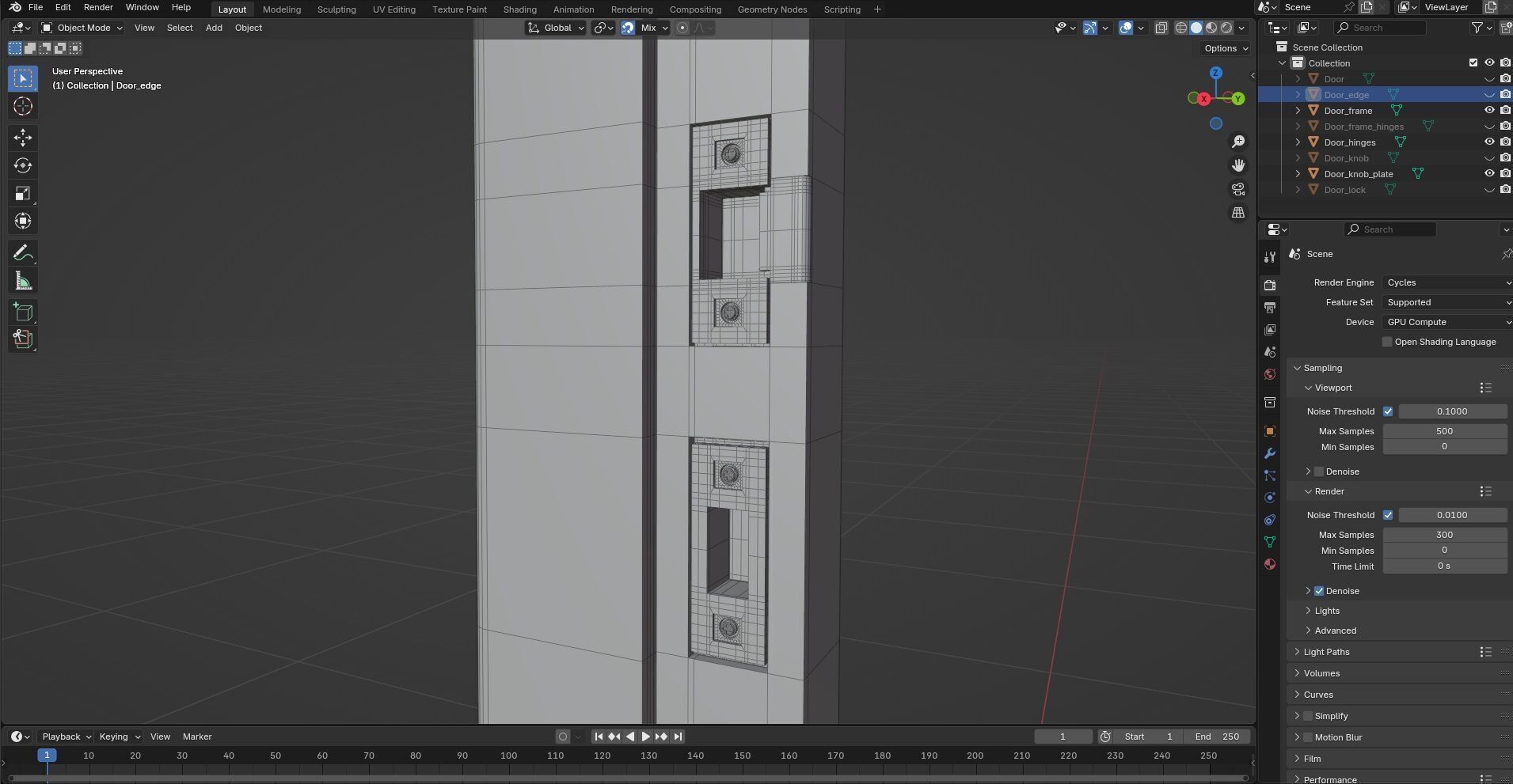 Door Design CG48 3D model_10