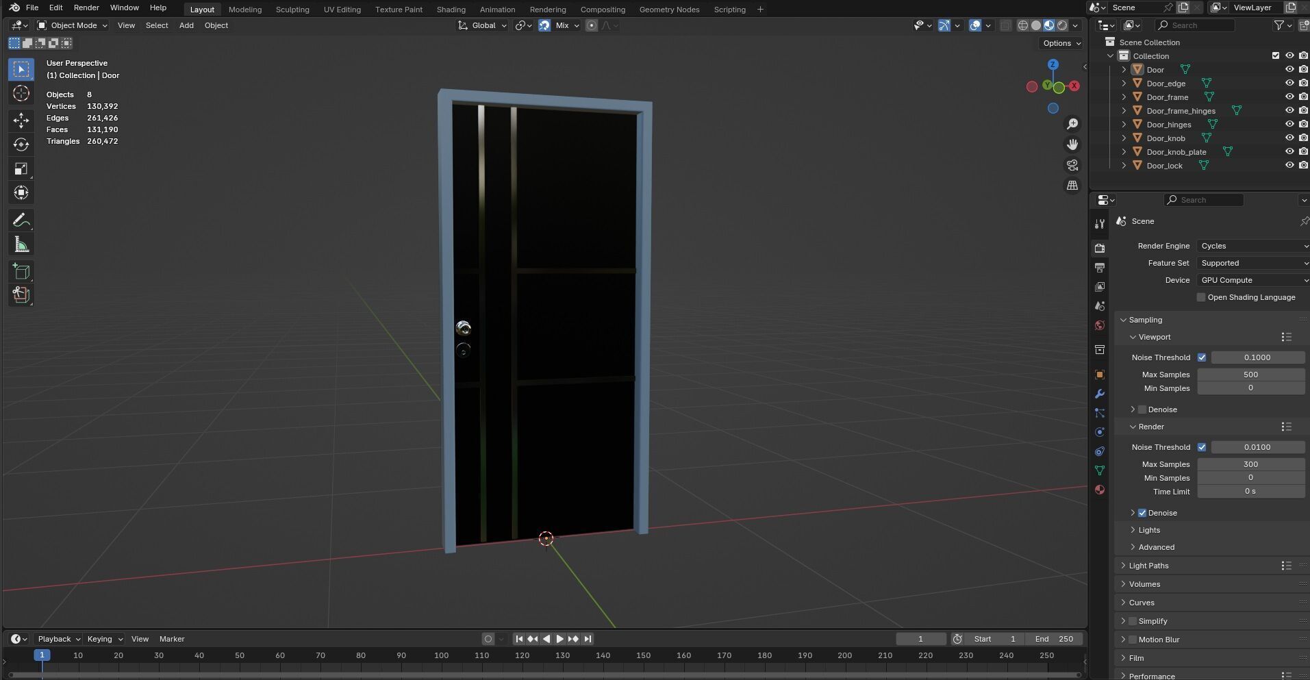 Door Design CG48 3D model_12