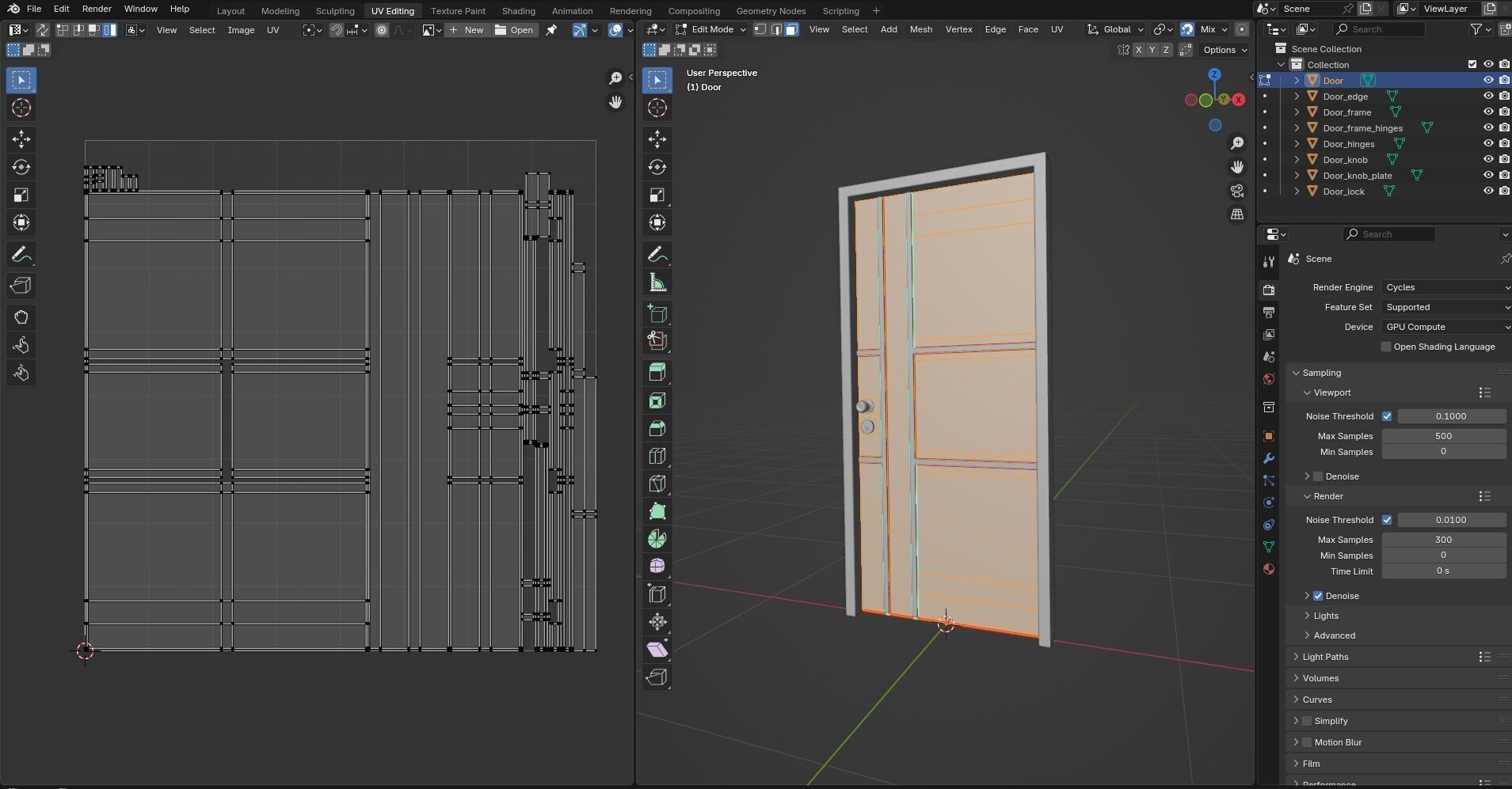 Door Design CG48 3D model_13