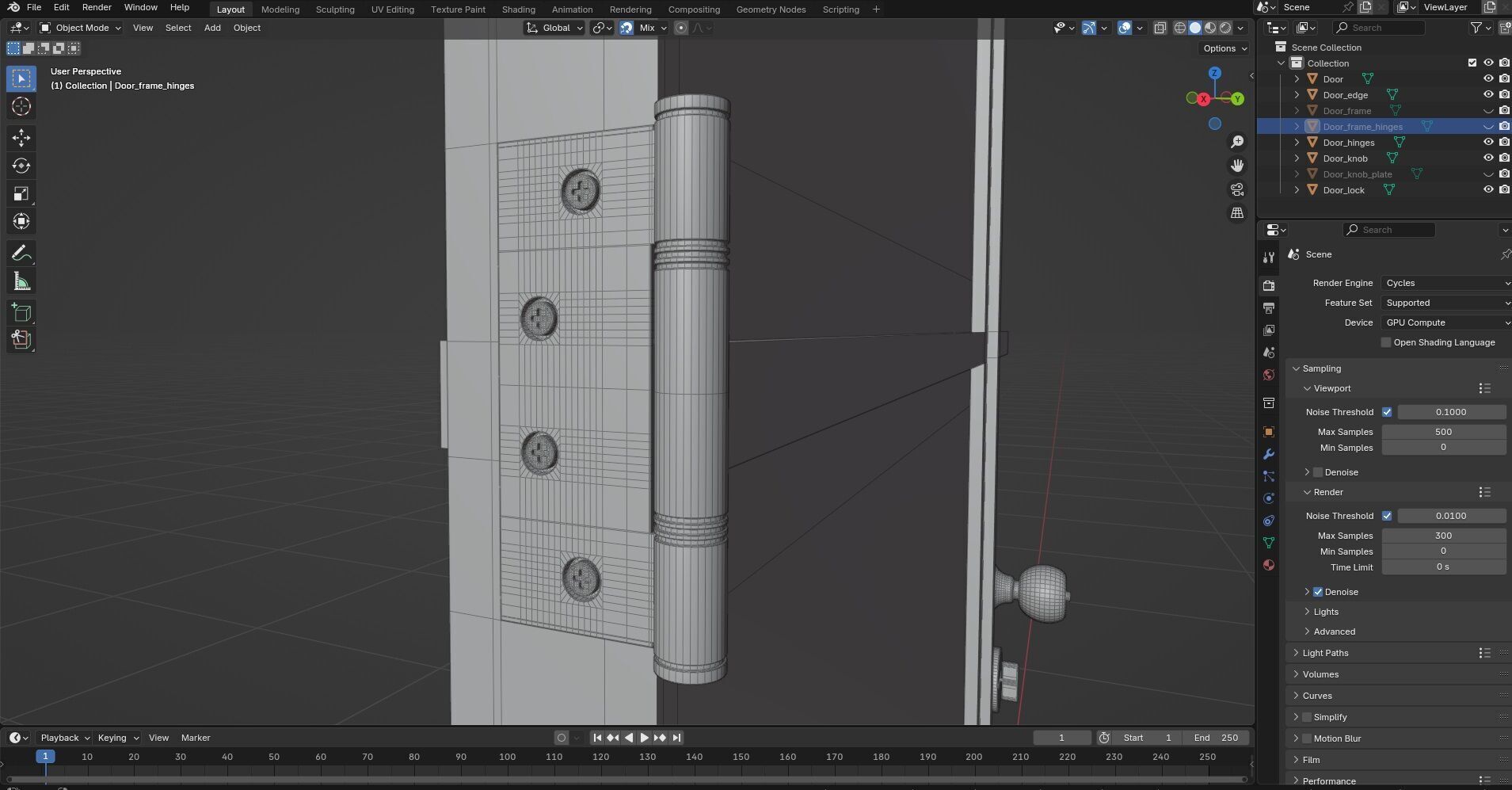 Door Design CG48 3D model_9