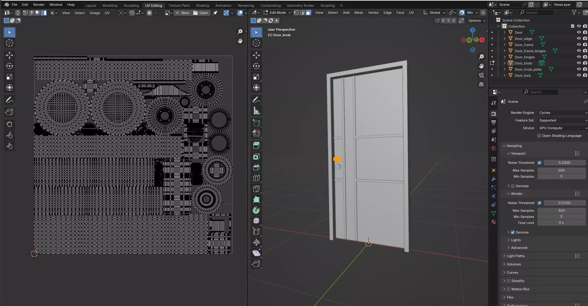 Door Design CG48 3D model_16