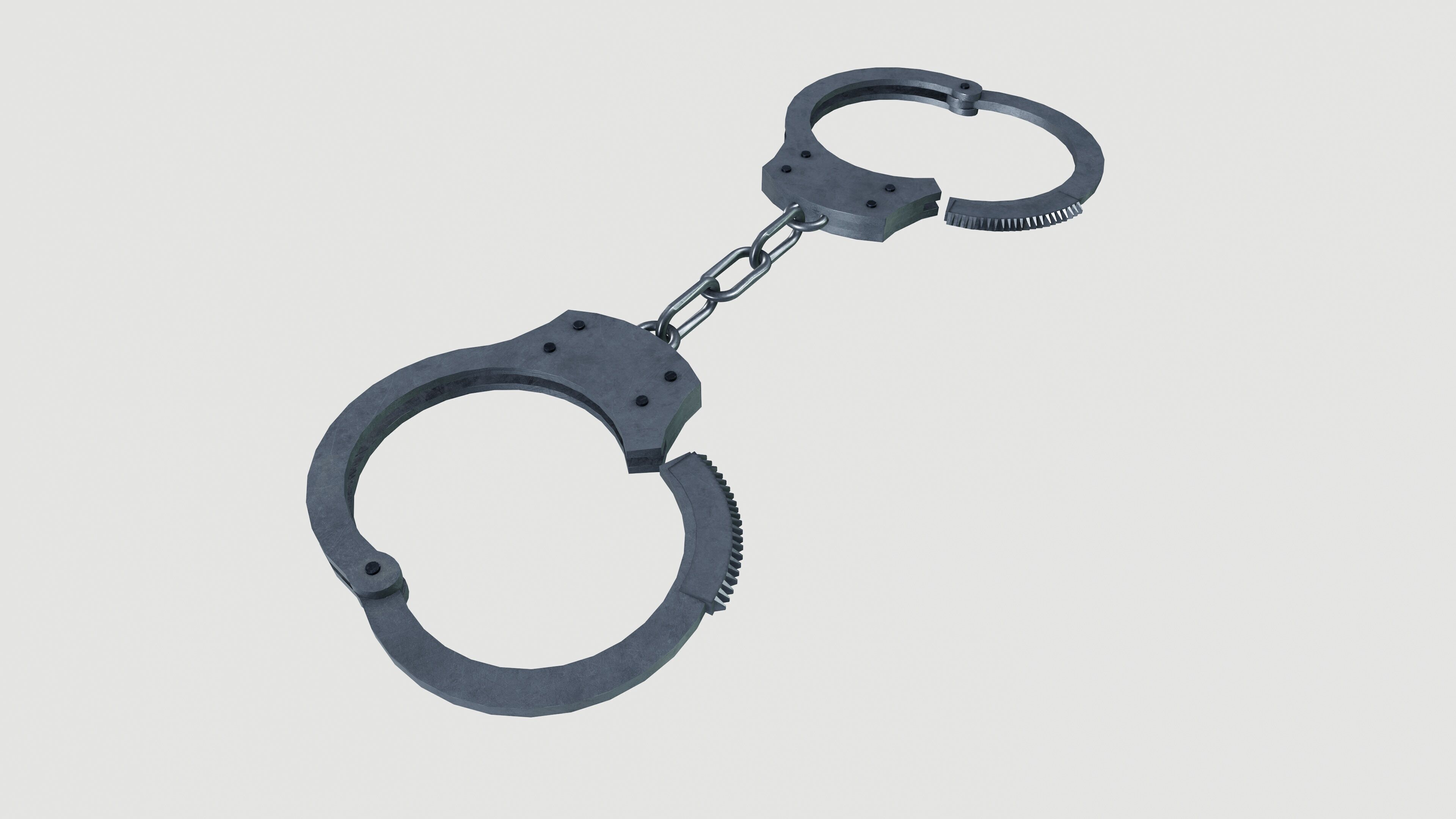 Hand cuffs 3D model_2