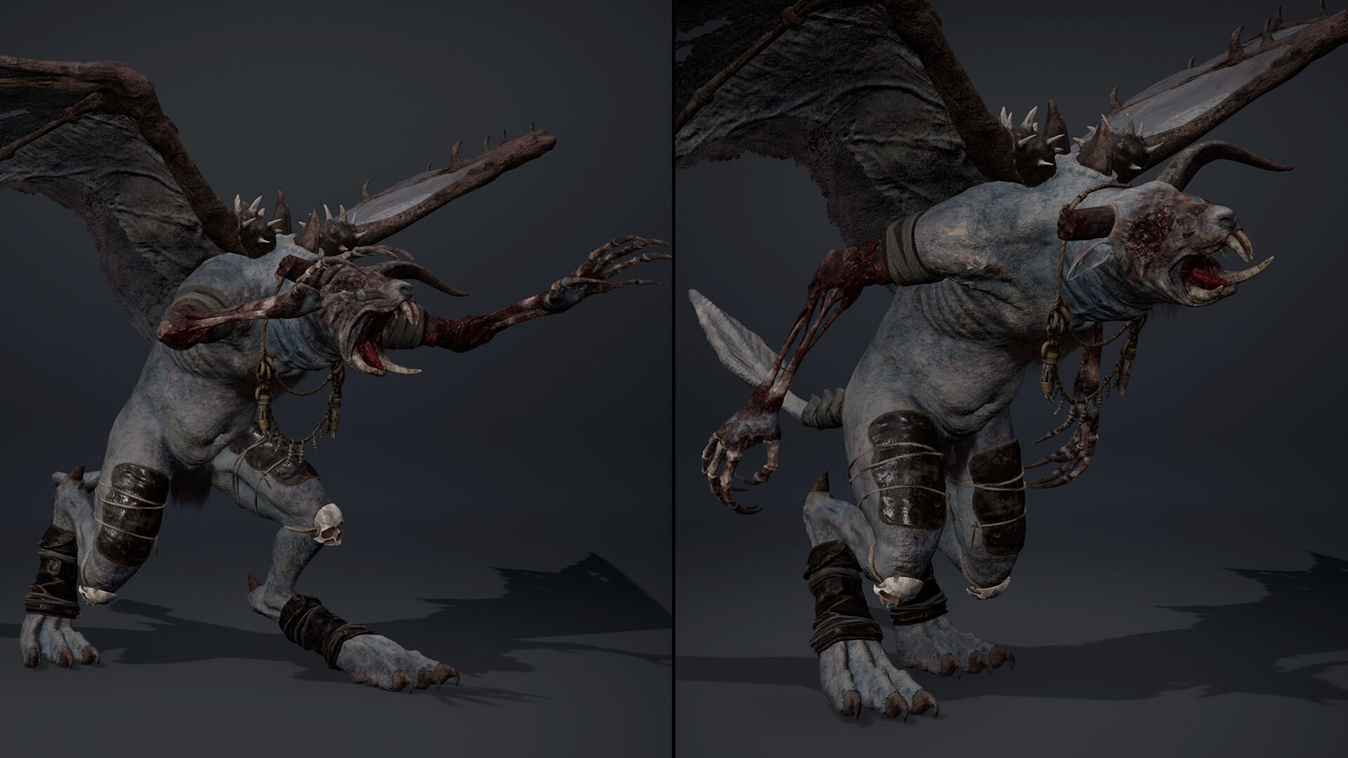 Dreadfang Damaged Low-poly 3D model_16