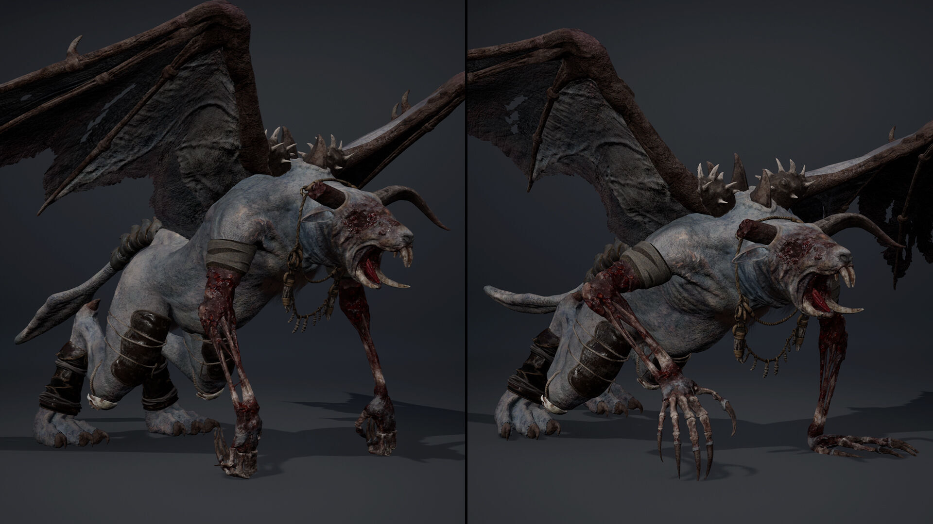 Dreadfang Damaged Low-poly 3D model_10