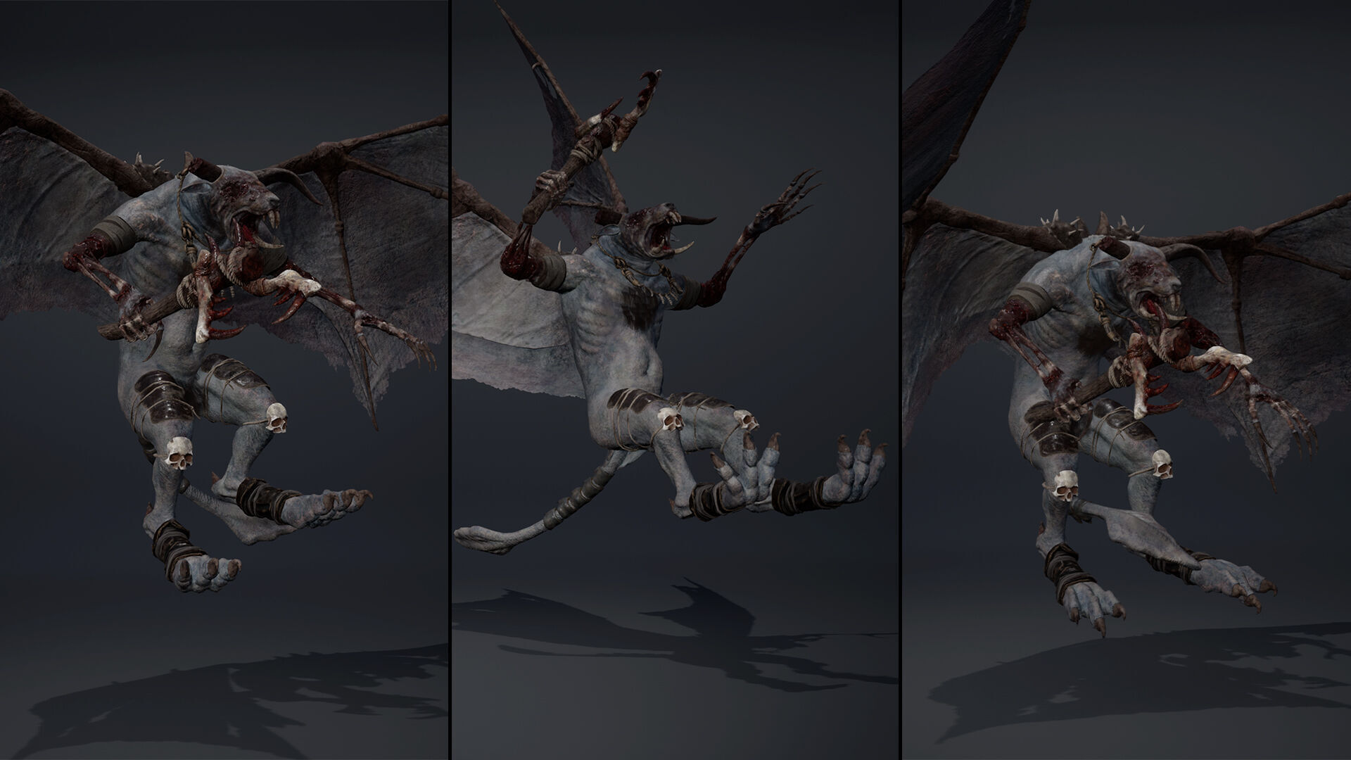 Dreadfang Damaged Low-poly 3D model_13
