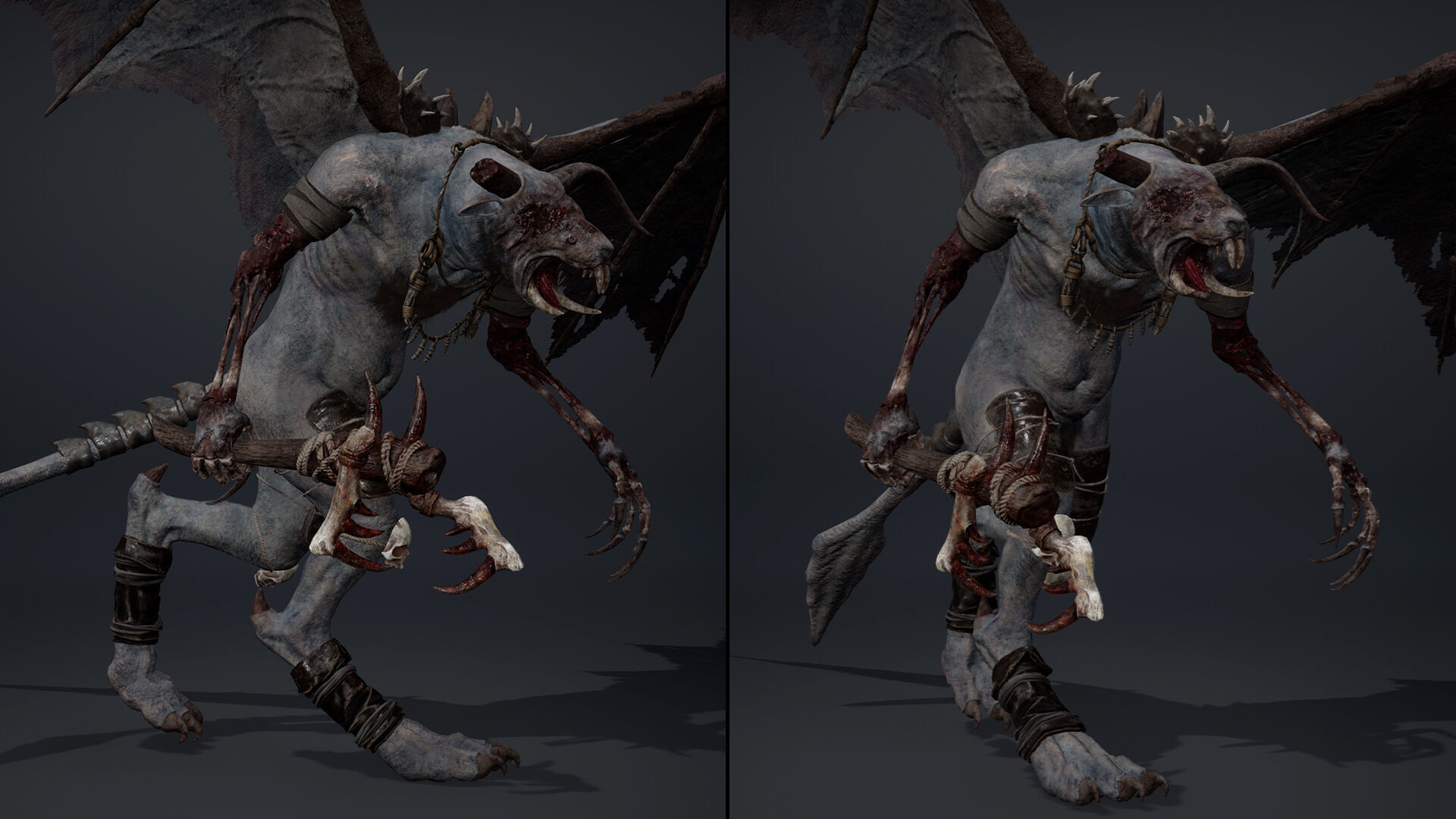 Dreadfang Damaged Low-poly 3D model_12