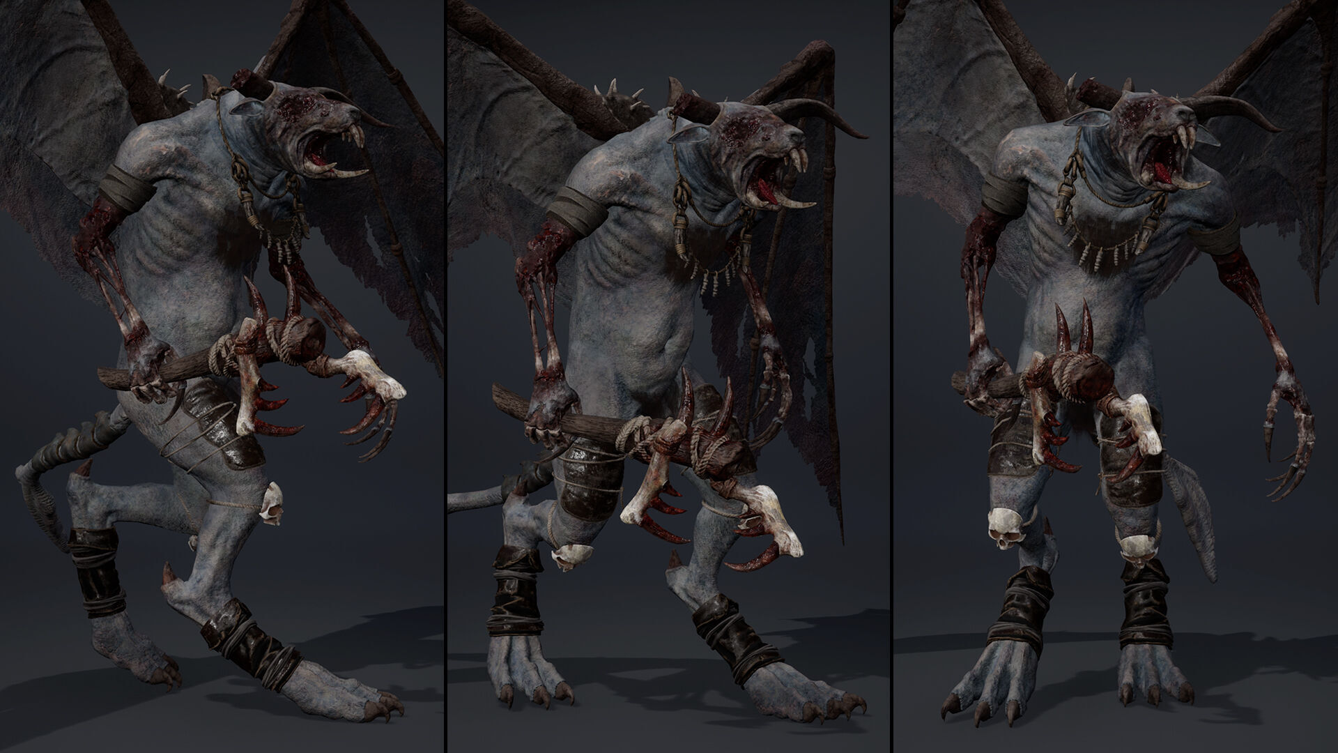 Dreadfang Damaged Low-poly 3D model_6