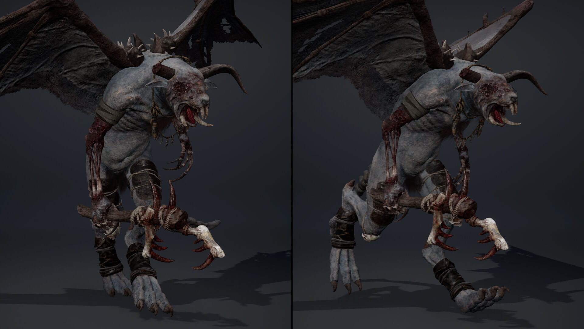 Dreadfang Damaged Low-poly 3D model_20