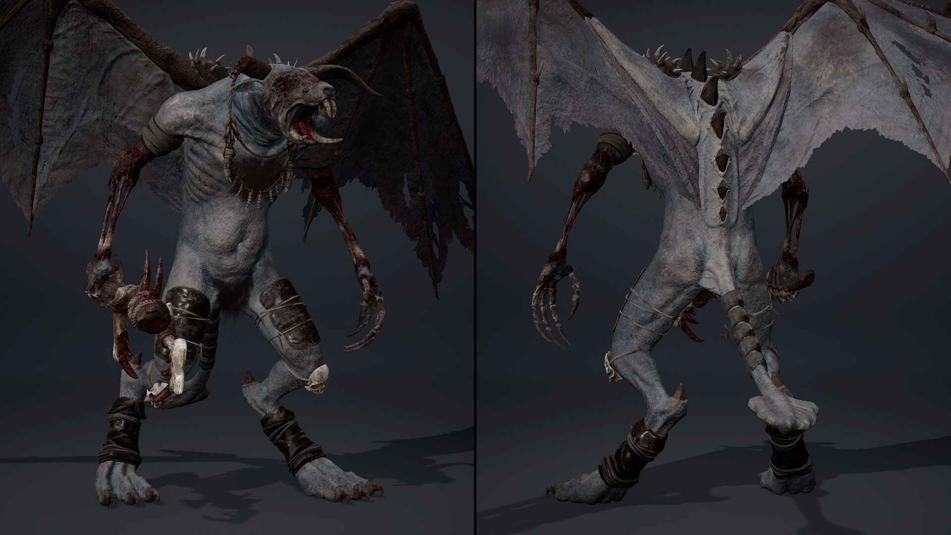 Dreadfang Damaged Low-poly 3D model_11