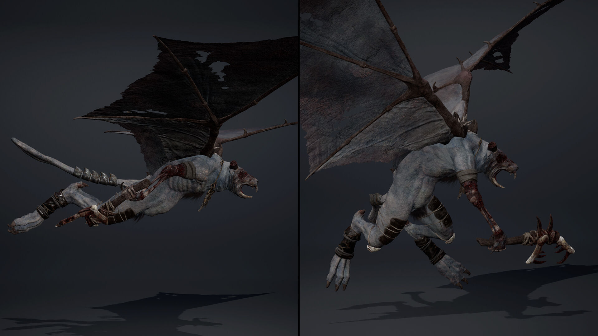 Dreadfang Damaged Low-poly 3D model_8