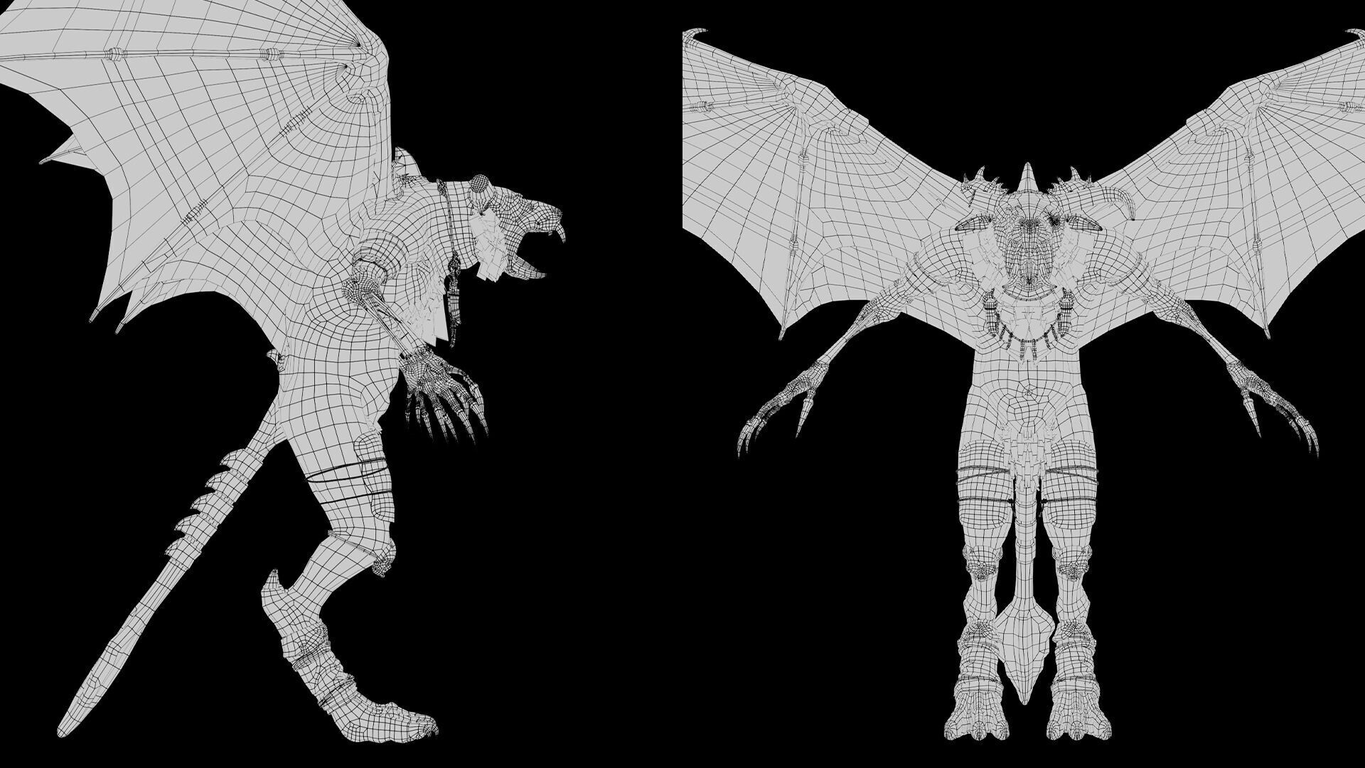 Dreadfang Damaged Low-poly 3D model_22