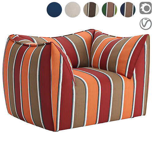 La Bambola Outdoor Armchair 3D model