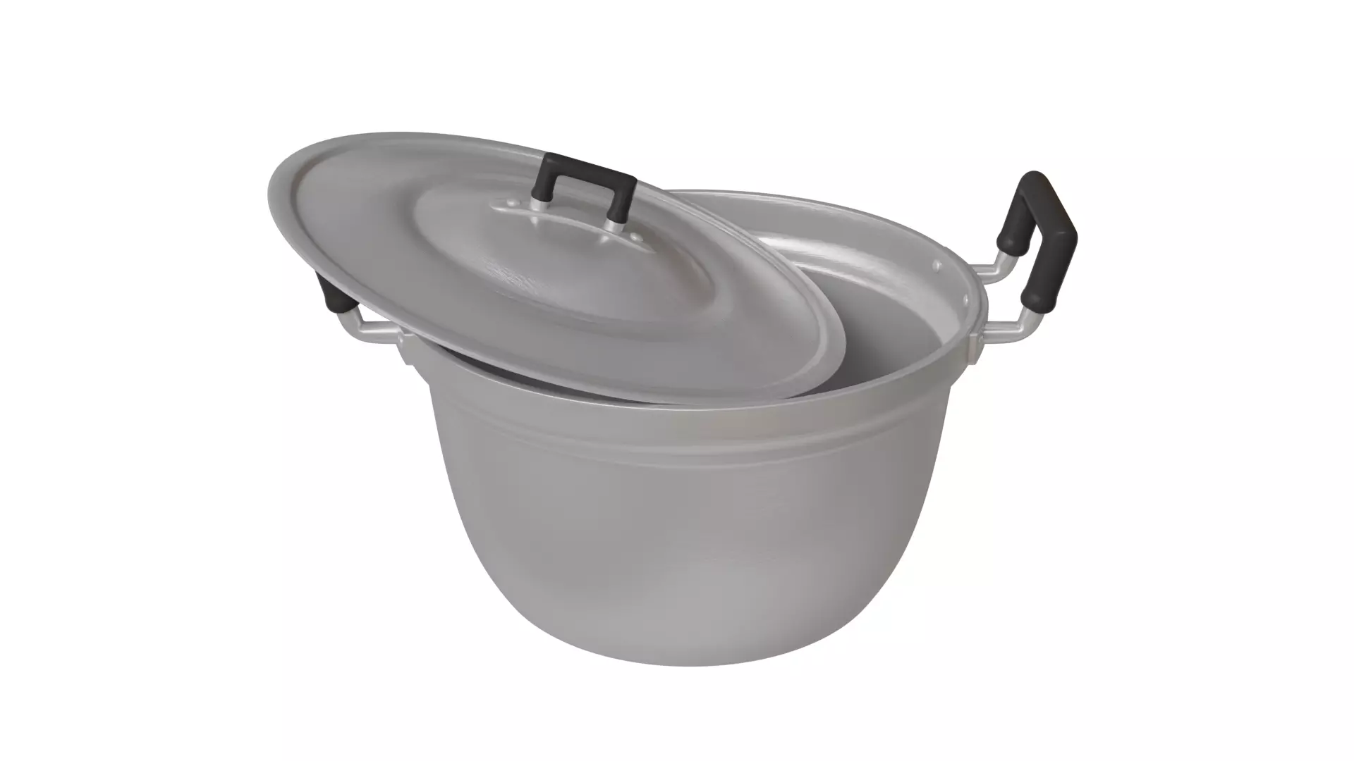 Stainless steel cooking pot 3D model