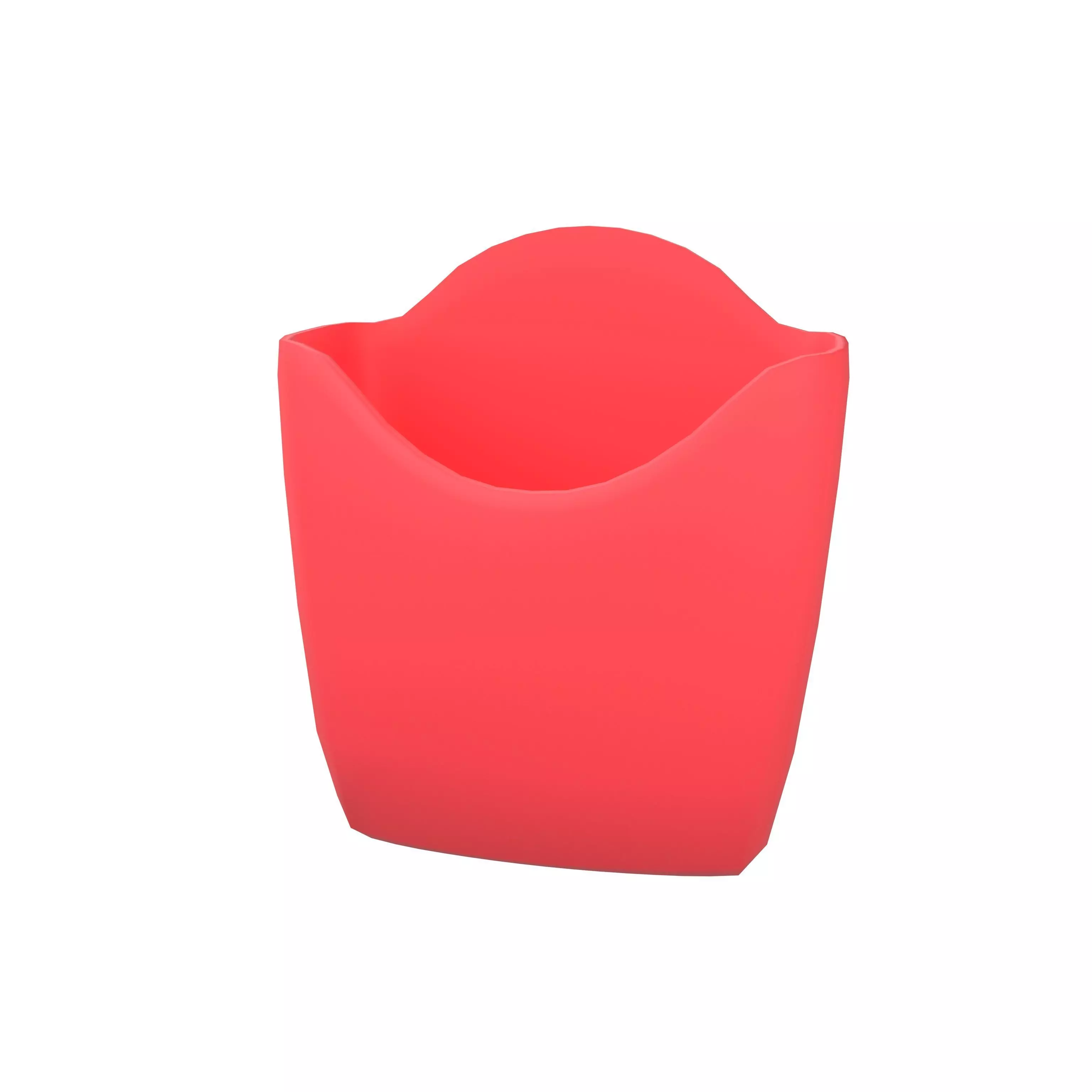 French Fries Packaging v1 001 Low-poly 3D model_0