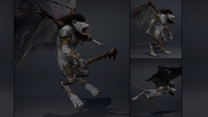 Dreadfang Fatty Brutal Low-poly 3D model
