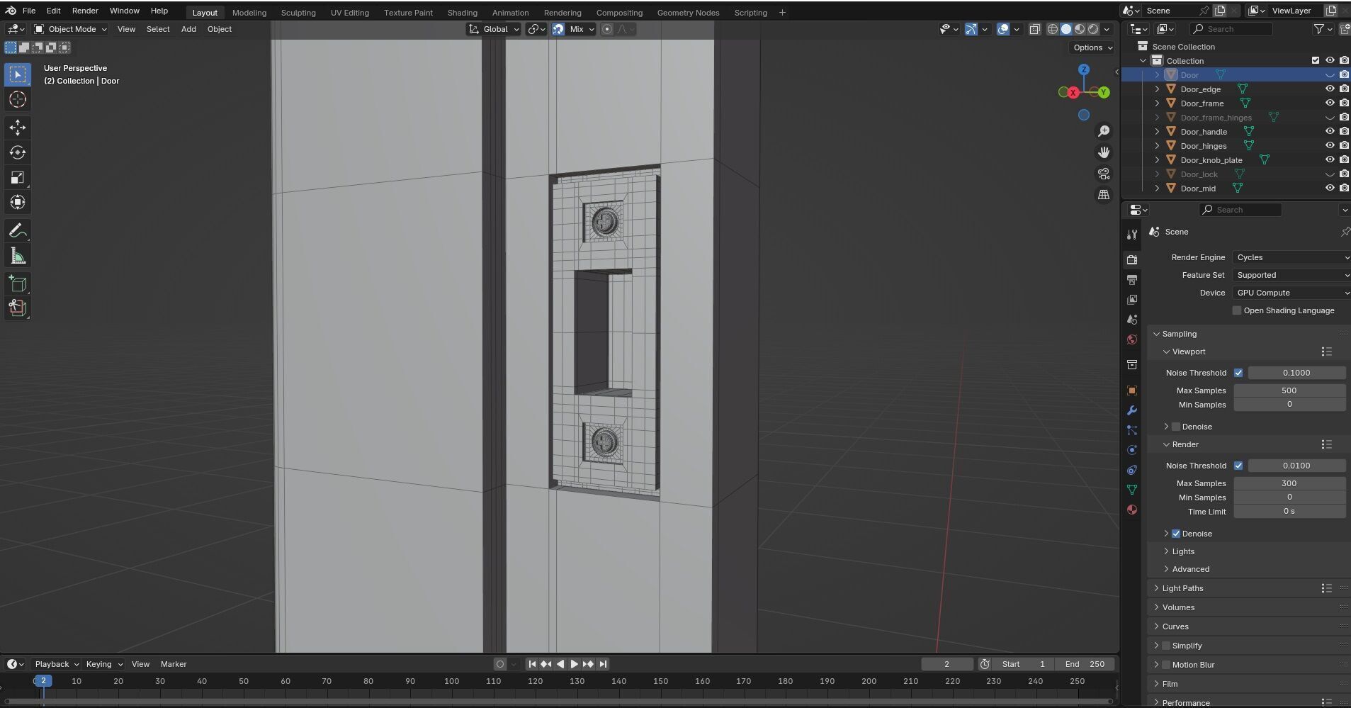 Door Design CG53 3D model_10