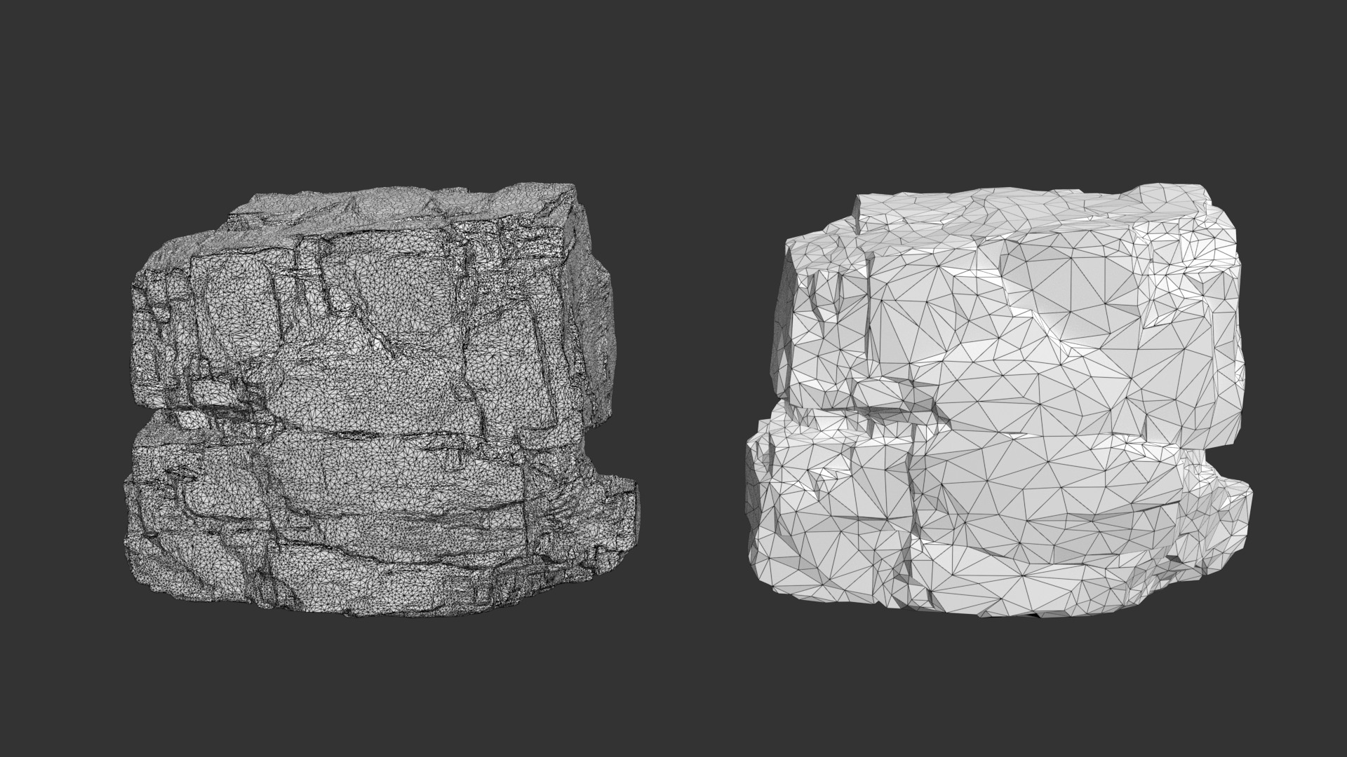 Realistic Granite Rock 03-250609 Low-poly 3D model_18